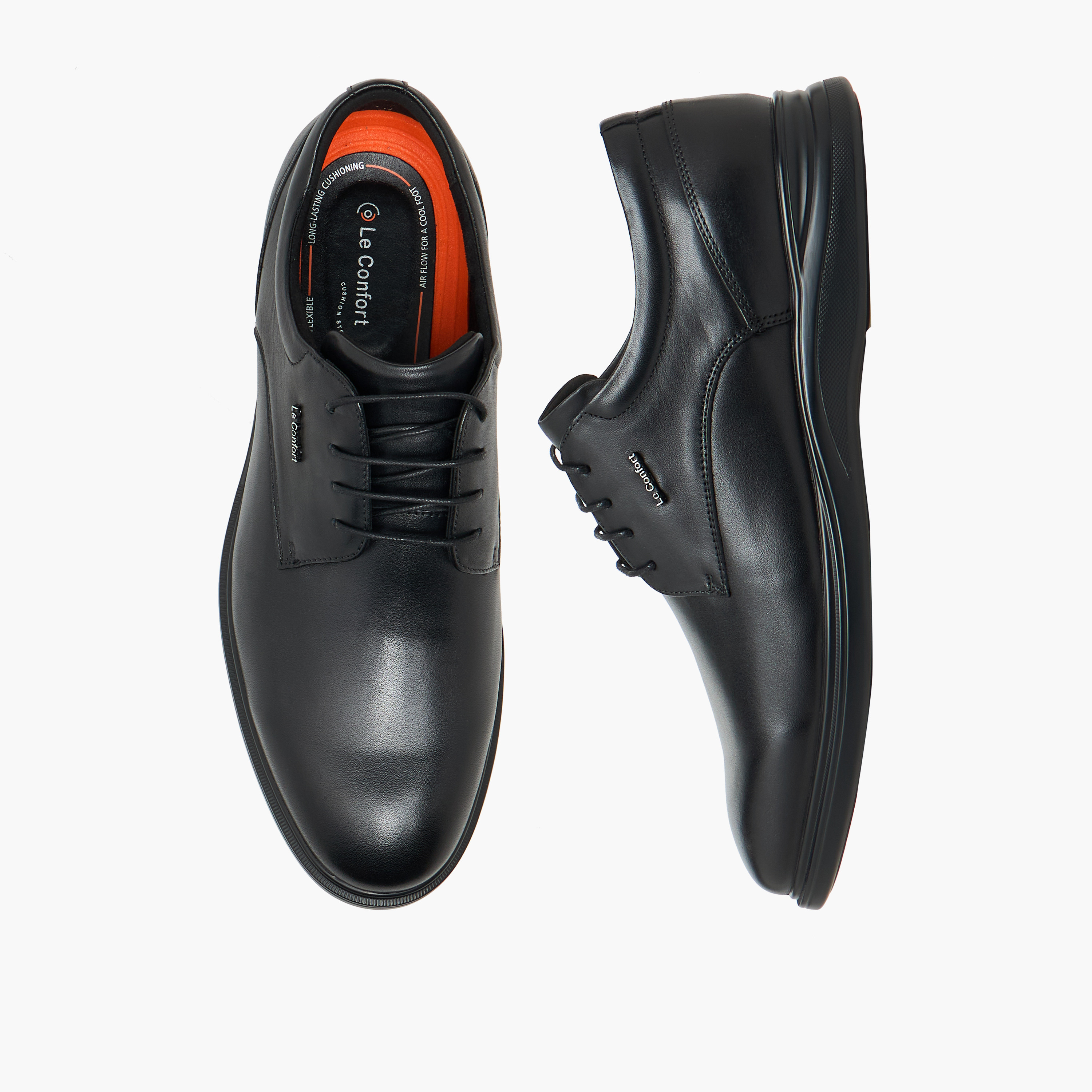 Le Confort Men Leather Lace-Up Derby Shoes-men-shoes-formalshoes-image-1