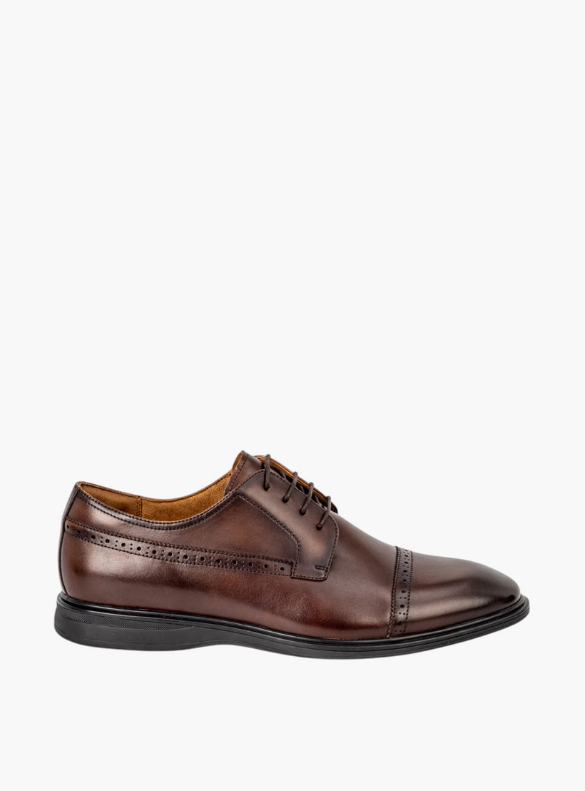 حذاء ديربي جلد طبيعي برباط للرجال من لو كونفور-men-shoes-formalshoes-image-3
