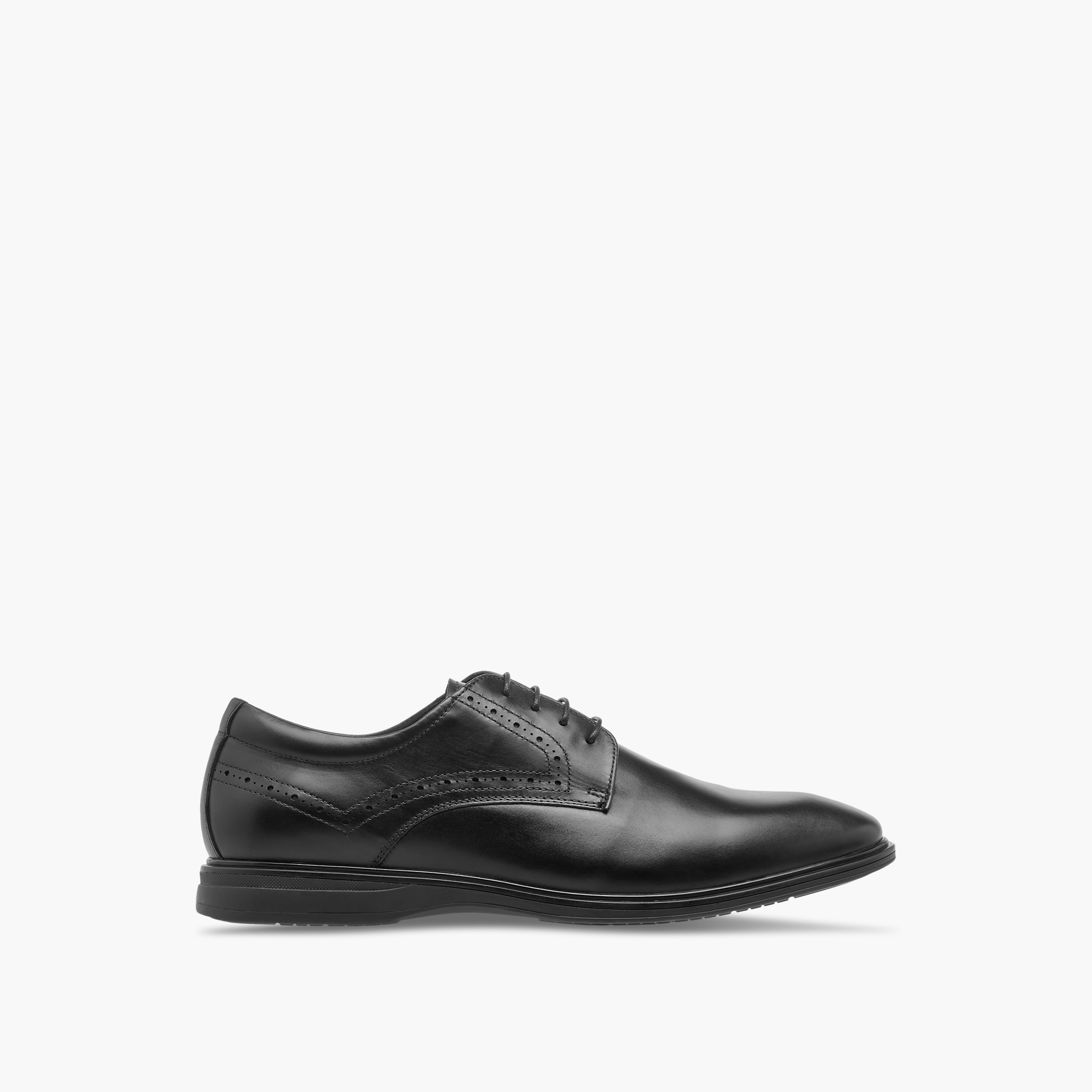 Le Confort Leather Solid Derby Shoes with Lace-Up Closure-men-shoes-formalshoes-image-3