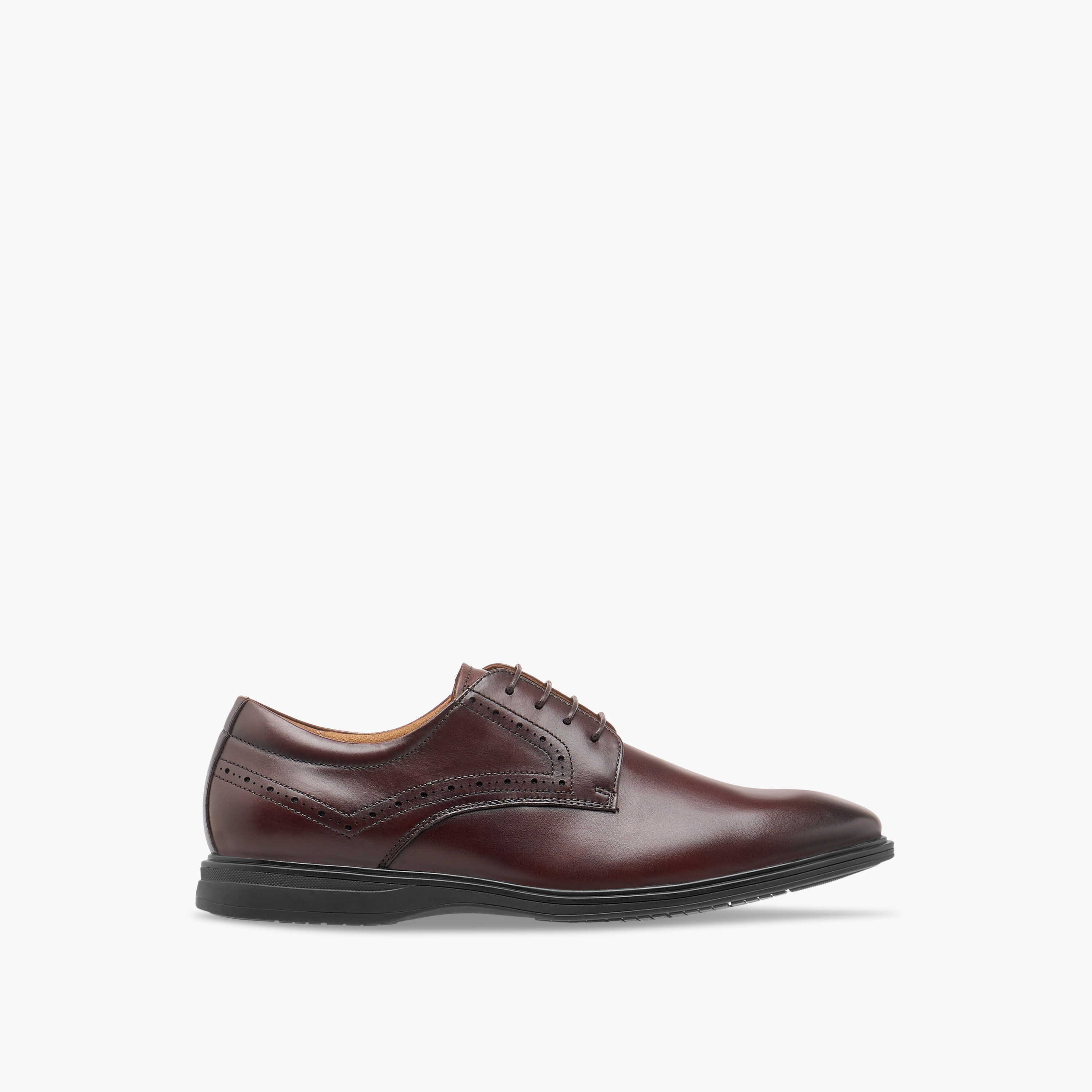 حذاء ديربي جلد سادة برباط إغلاق من لو كونفورت-men-shoes-formalshoes-image-3