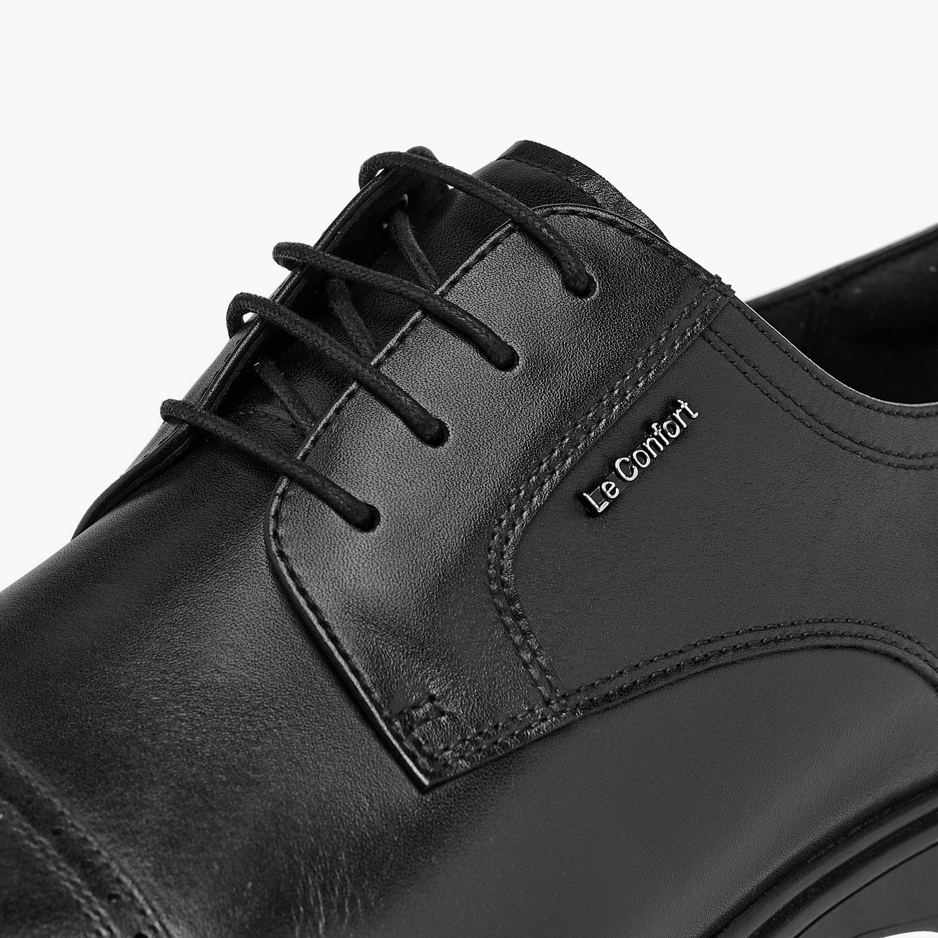 Le Confort Leather Solid Lace-Up Derby Shoes-men-shoes-formalshoes-image-5