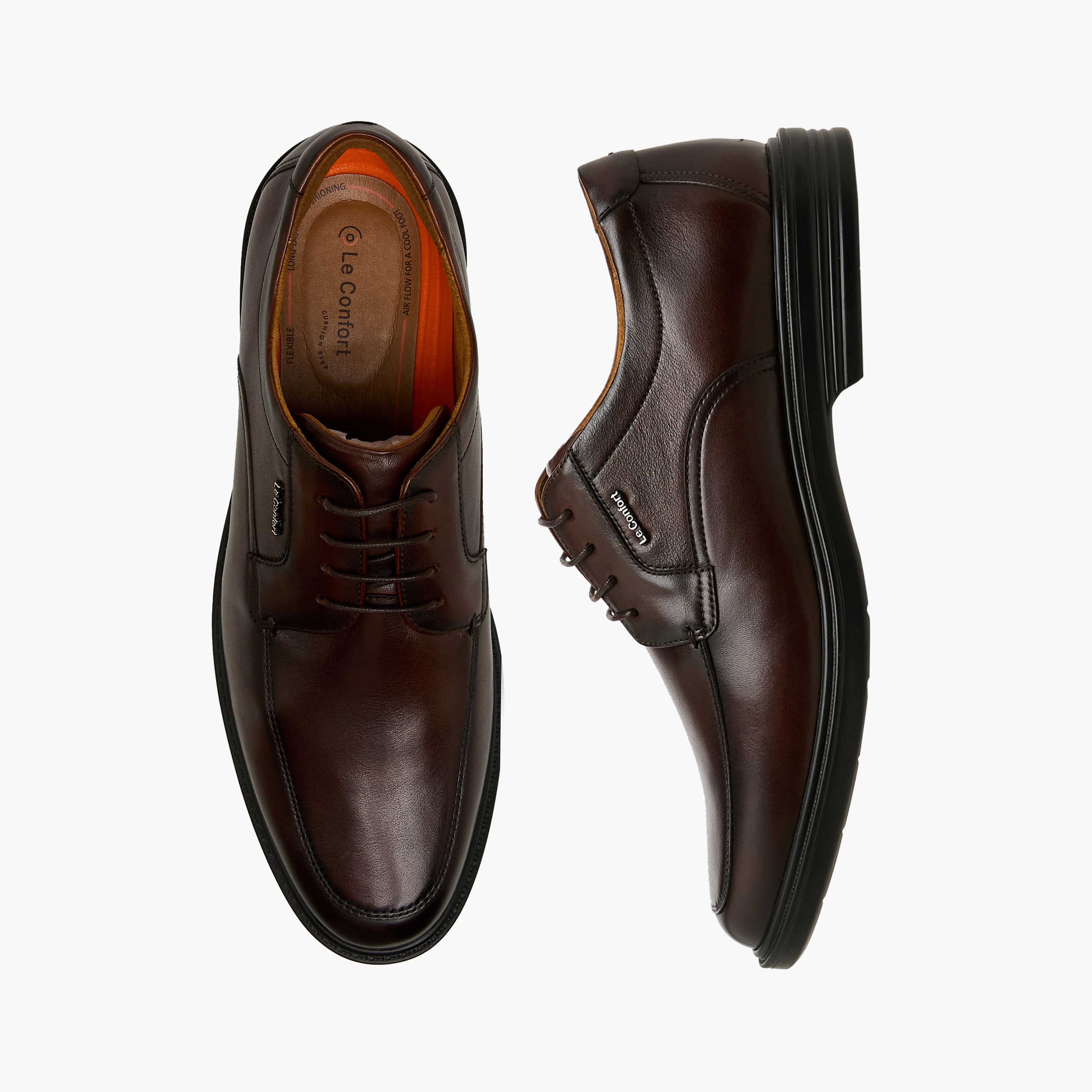 Le Confort Men Genuine Leather Lace-Up Derby Shoes-men-shoes-formalshoes-image-1