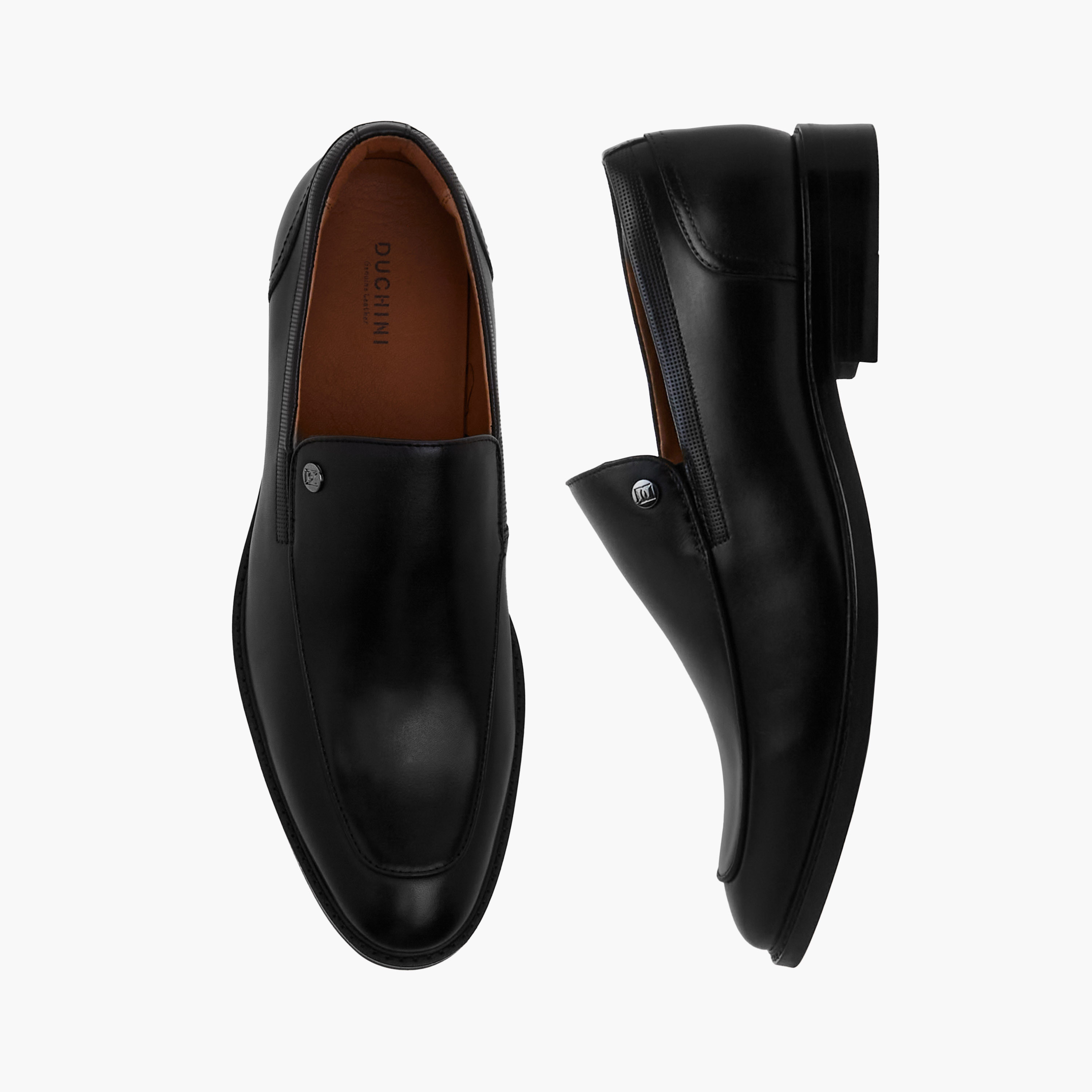 Duchini Men Slip-On Leather Loafers-men-shoes-loafersandmoccasins-image-1