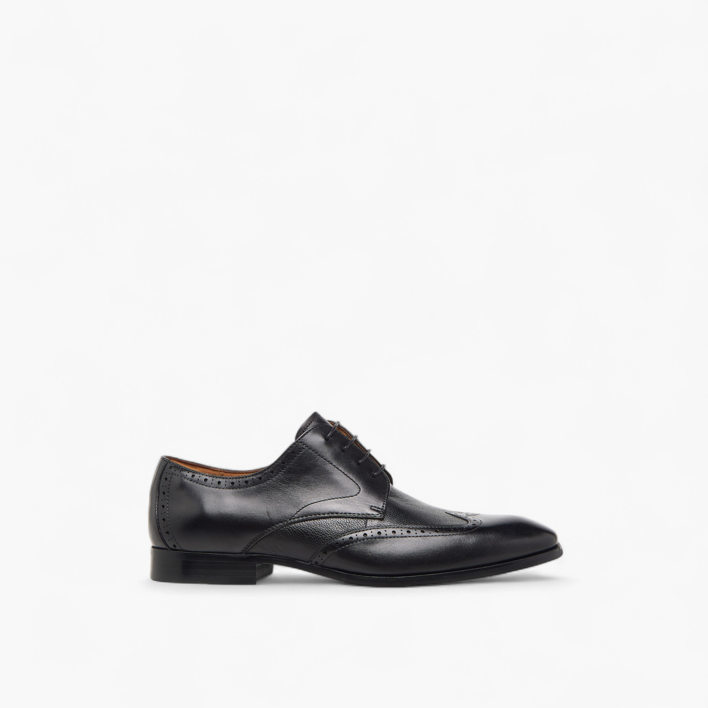 Duchini Men's Leather Perforated Derby Shoes with Lace-Up Closure-men-shoes-formalshoes-image-3