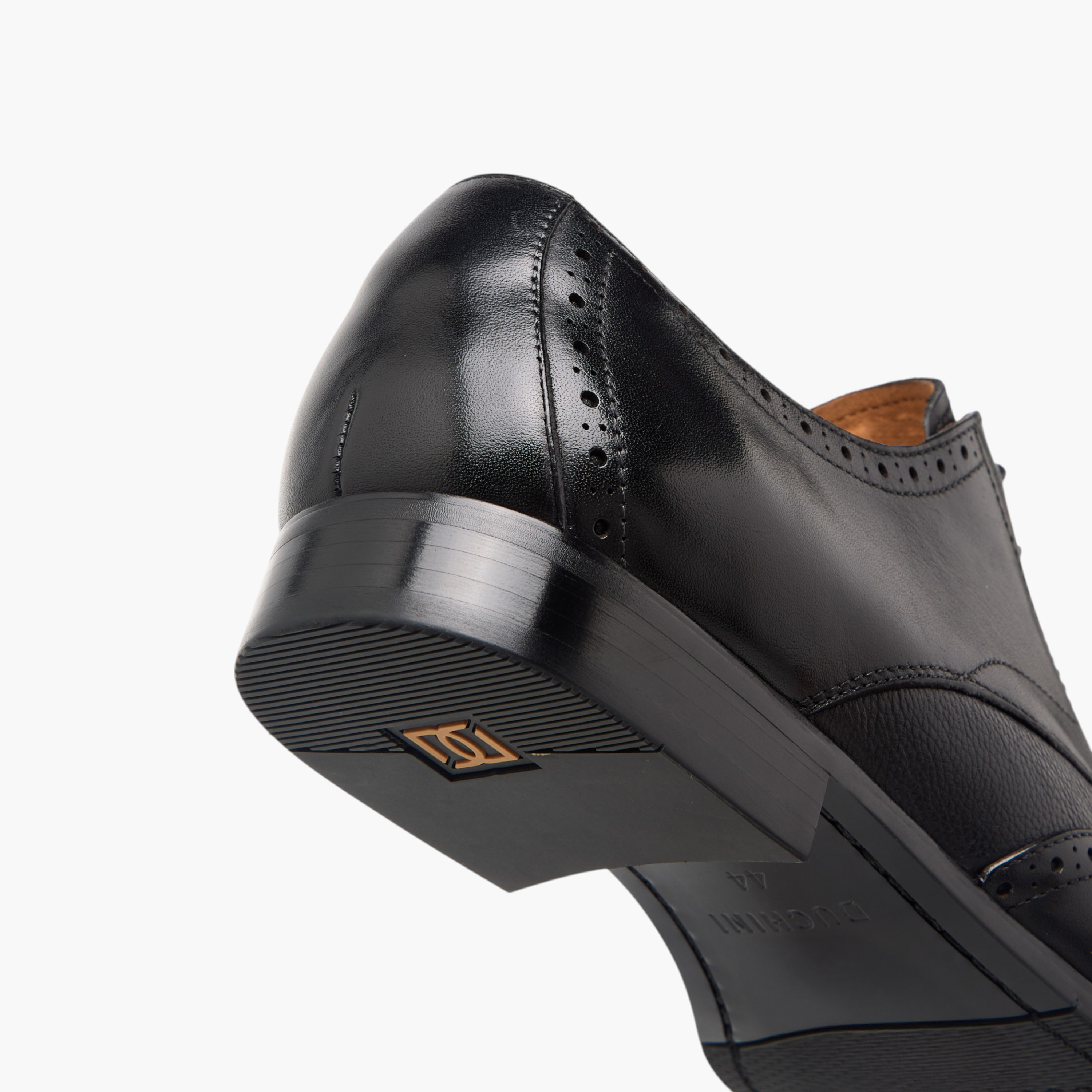 Duchini Men's Leather Perforated Derby Shoes with Lace-Up Closure-men-shoes-formalshoes-image-5