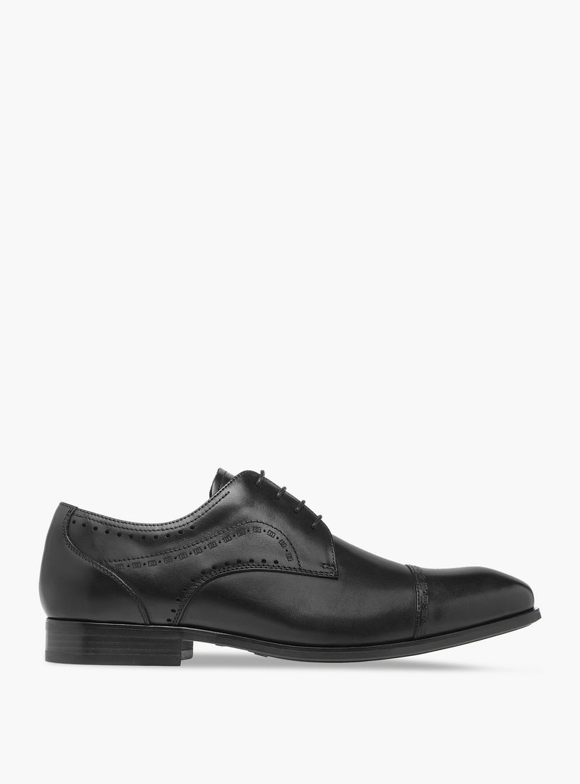 حذاء ديربي جلد بتفاصيل مفرغة ورباط للرجال من دوتشيني-men-shoes-formalshoes-image-3