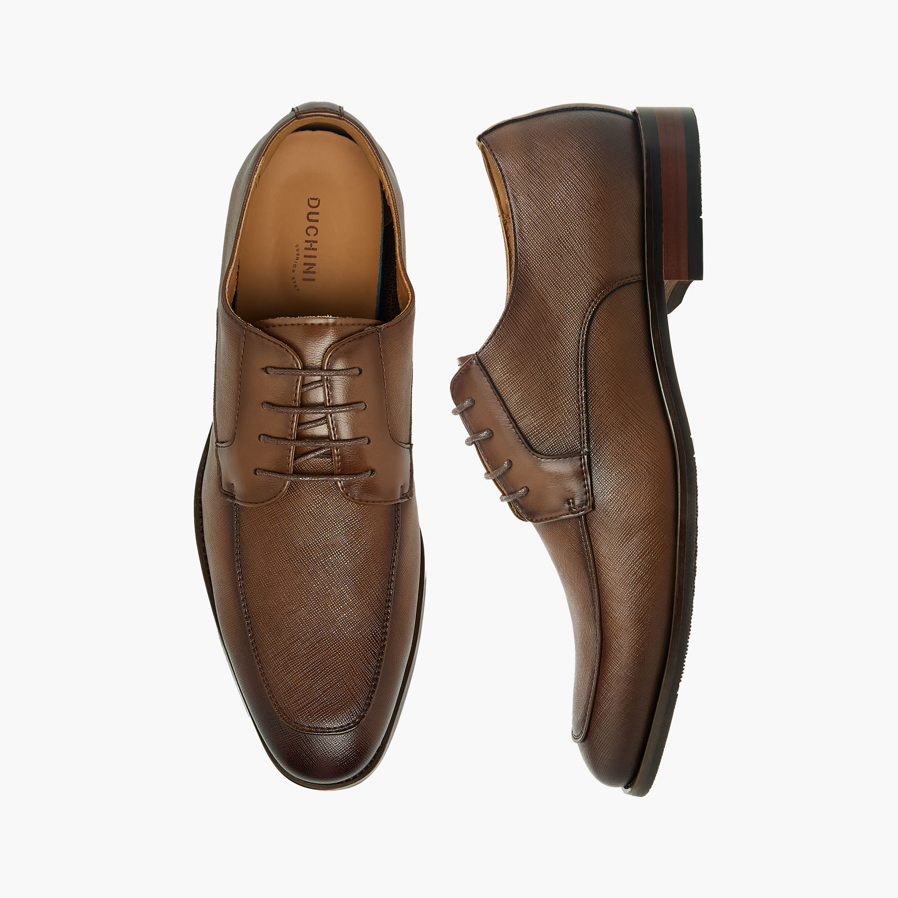 Duchini Men Lace-Up Derby Shoes-men-shoes-formalshoes-image-1