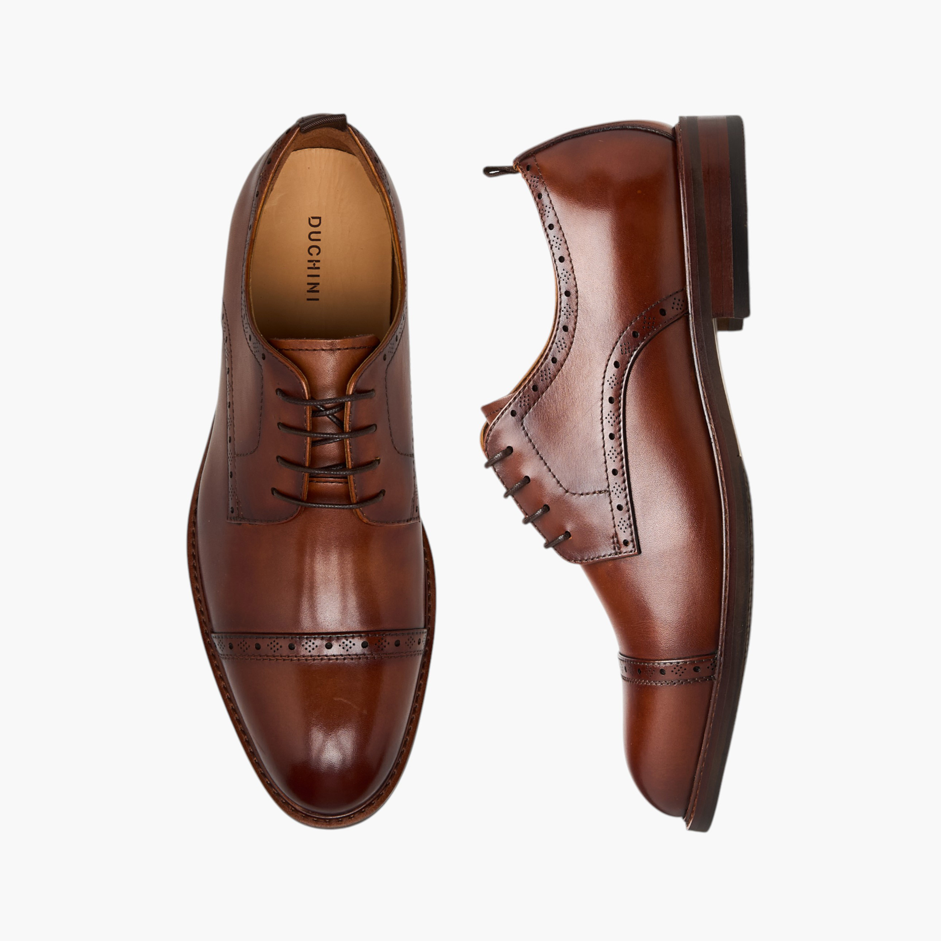 Duchini Men's Solid Lace-Up Derby Shoes-men-shoes-formalshoes-image-1