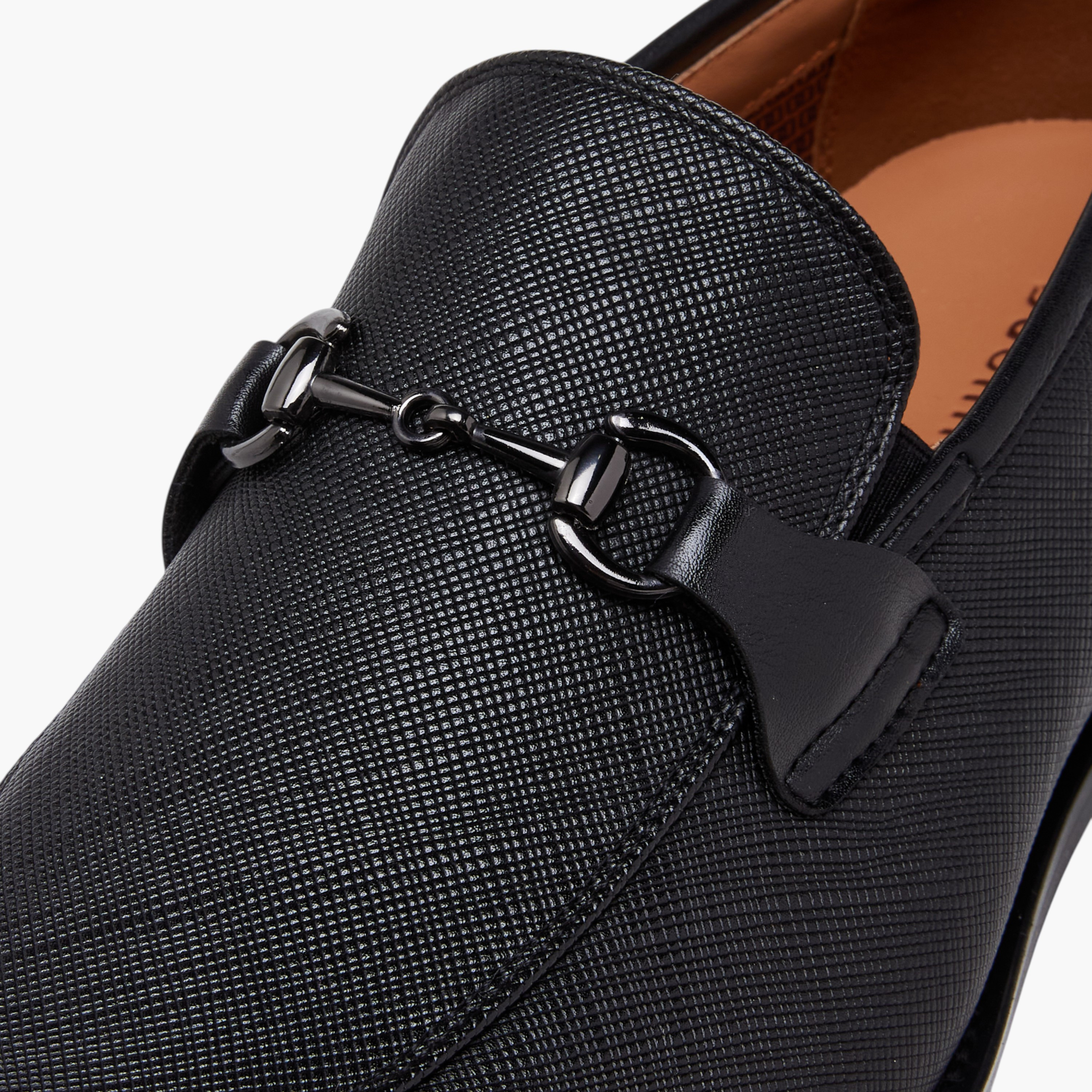 Duchini Men Metal Accent Leather Loafers-men-shoes-loafersandmoccasins-image-4