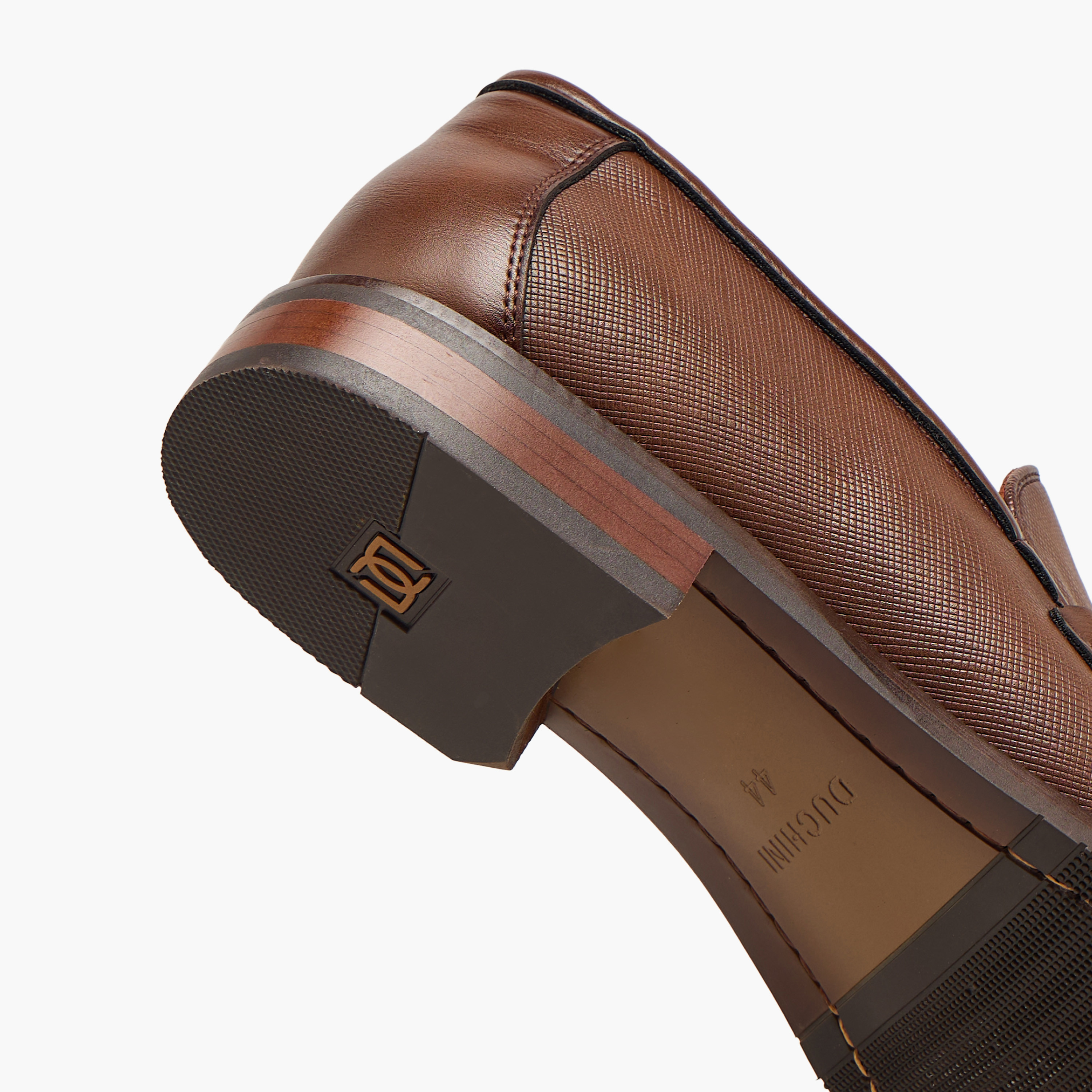 Duchini Men Metal Accent Leather Loafers-men-shoes-formalshoes-image-8