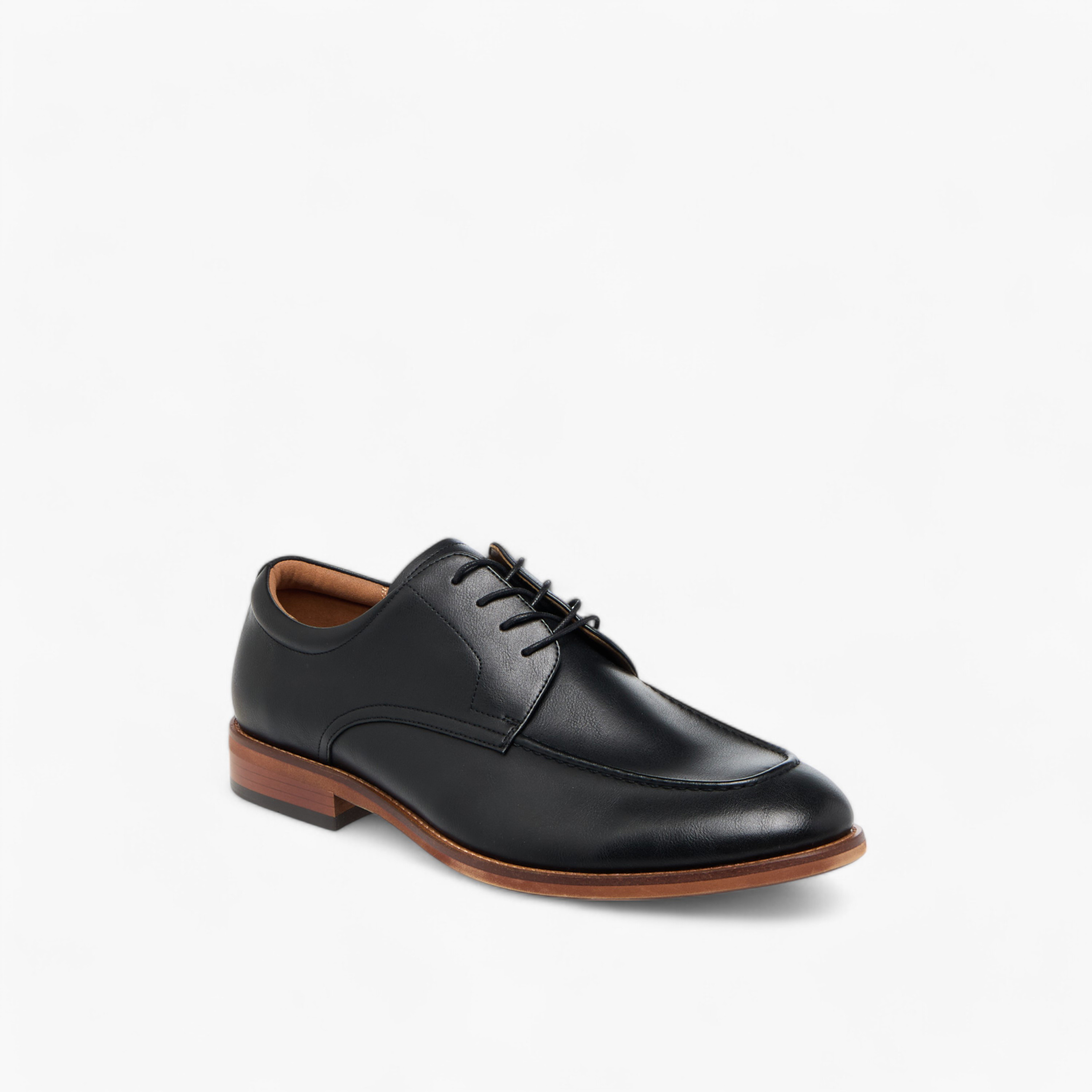 Duchini Men's Solid Derby Shoes with Lace-Up Closure-men-shoes-formalshoes-image-7
