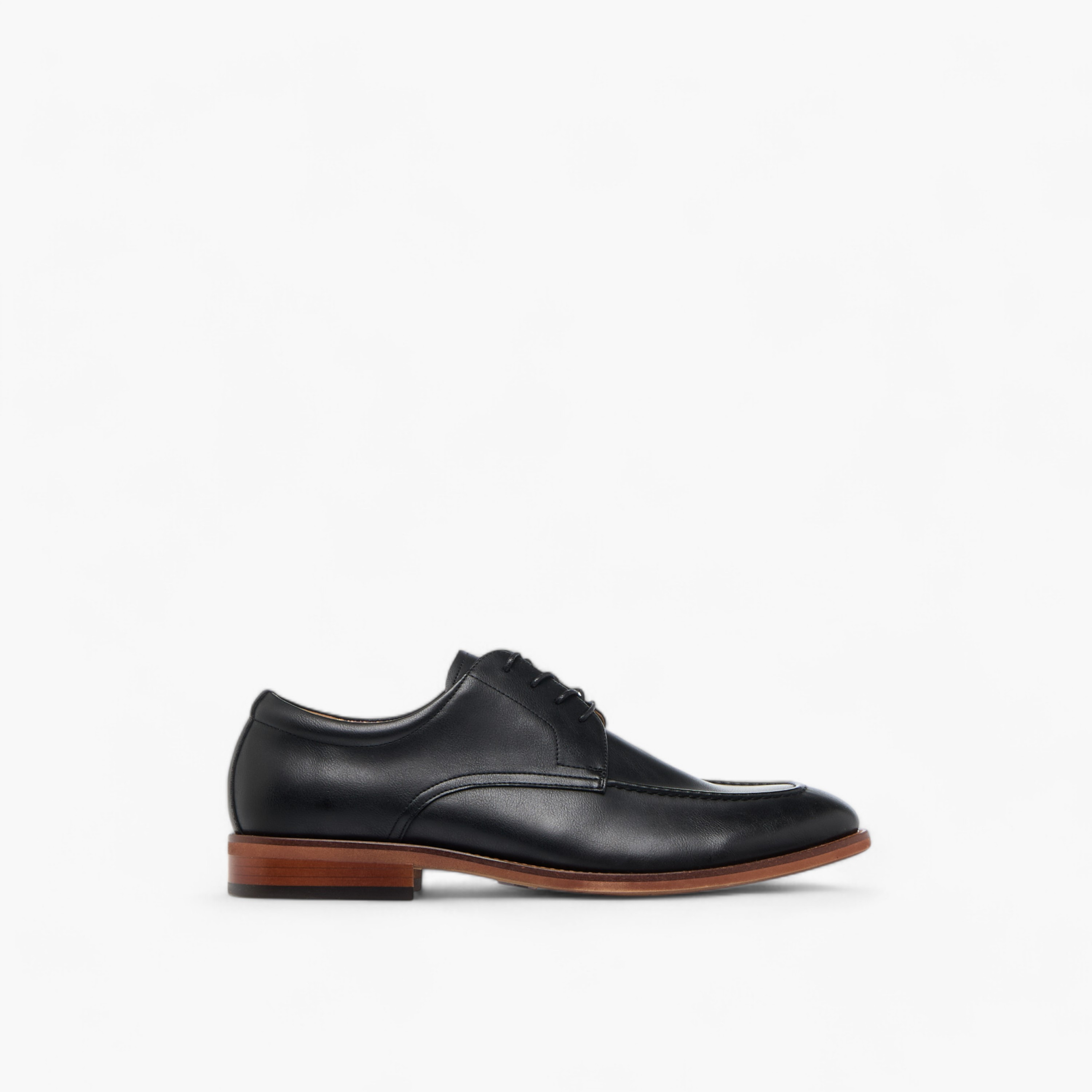 Duchini Men's Solid Derby Shoes with Lace-Up Closure-men-shoes-formalshoes-image-8