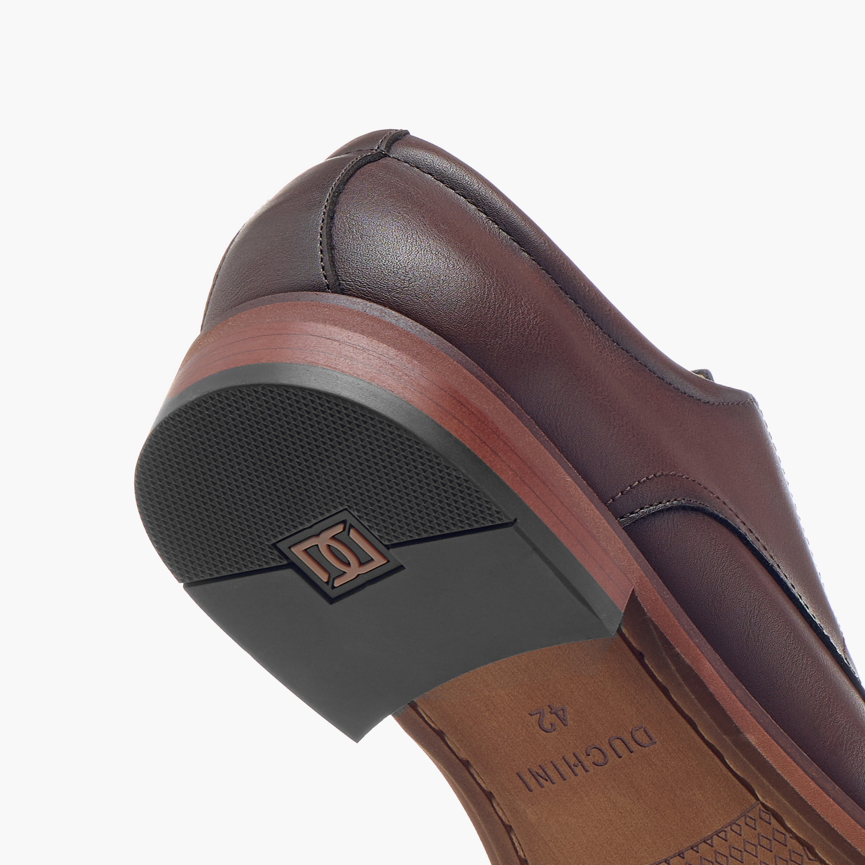 Duchini Men's Solid Derby Shoes with Lace-Up Closure-men-shoes-formalshoes-image-5