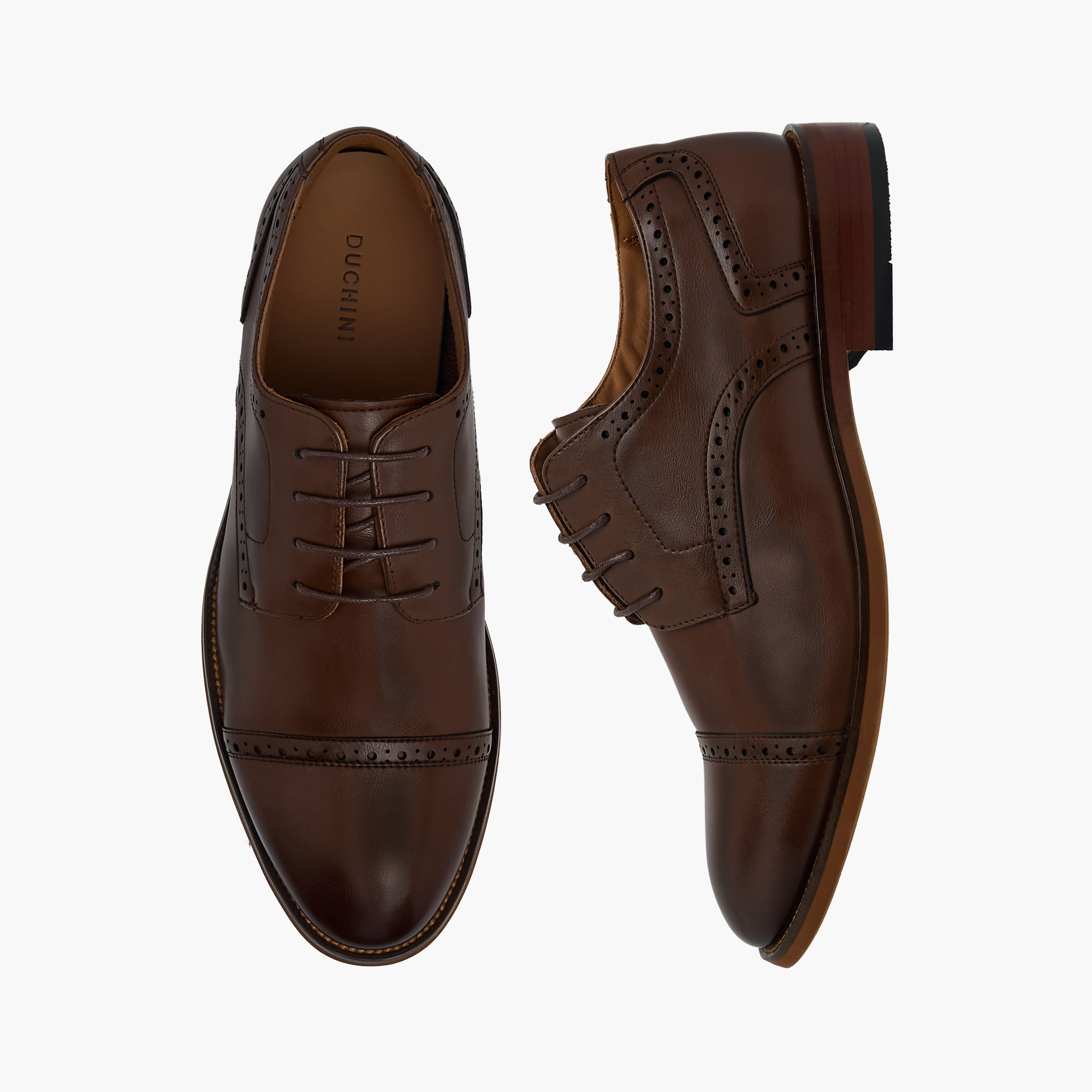 Duchini Men Lace-Up Derby Shoes-men-shoes-formalshoes-image-1