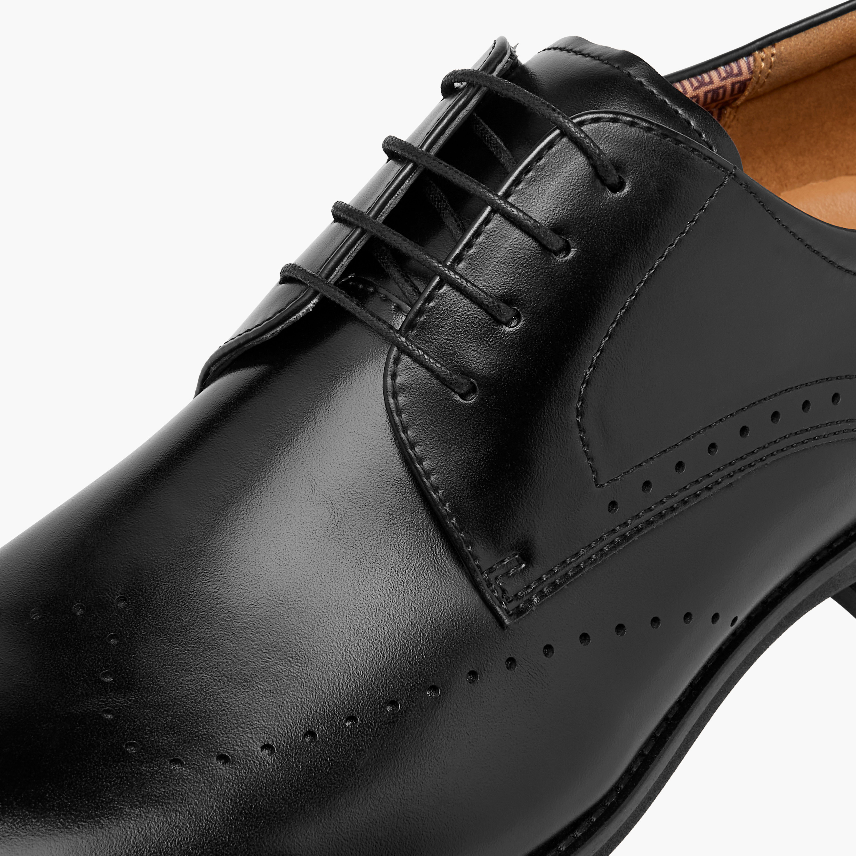 Duchini Men's Cutout Detail Lace-Up Derby Shoes-men-shoes-formalshoes-image-5