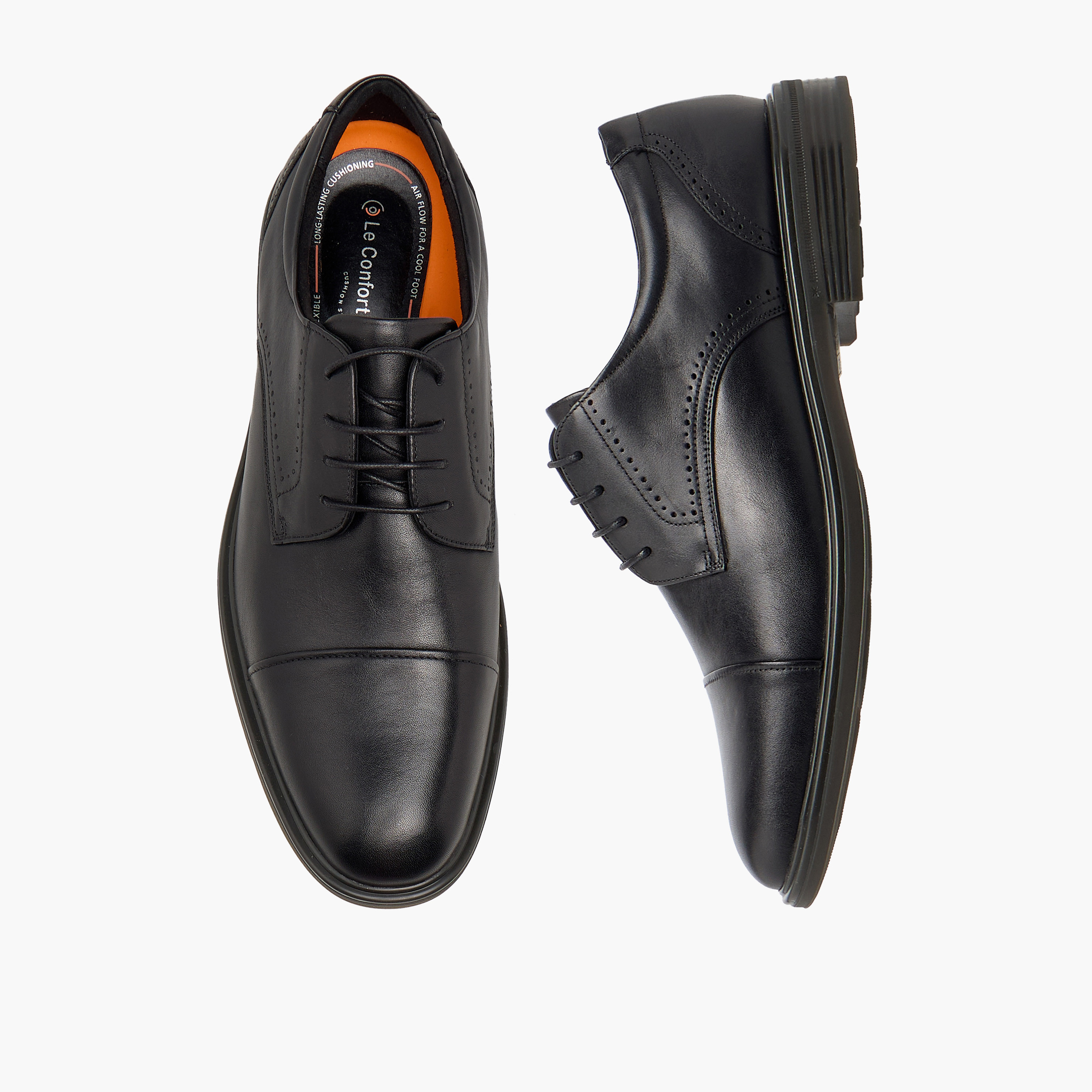 Le Confort Men Genuine Leather Lace-Up Derby Shoes-men-shoes-formalshoes-image-1