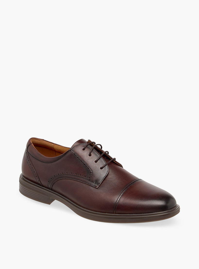 حذاء ديربي جلد طبيعي برباط للرجال من لو كونفور-men-shoes-formalshoes-image-2