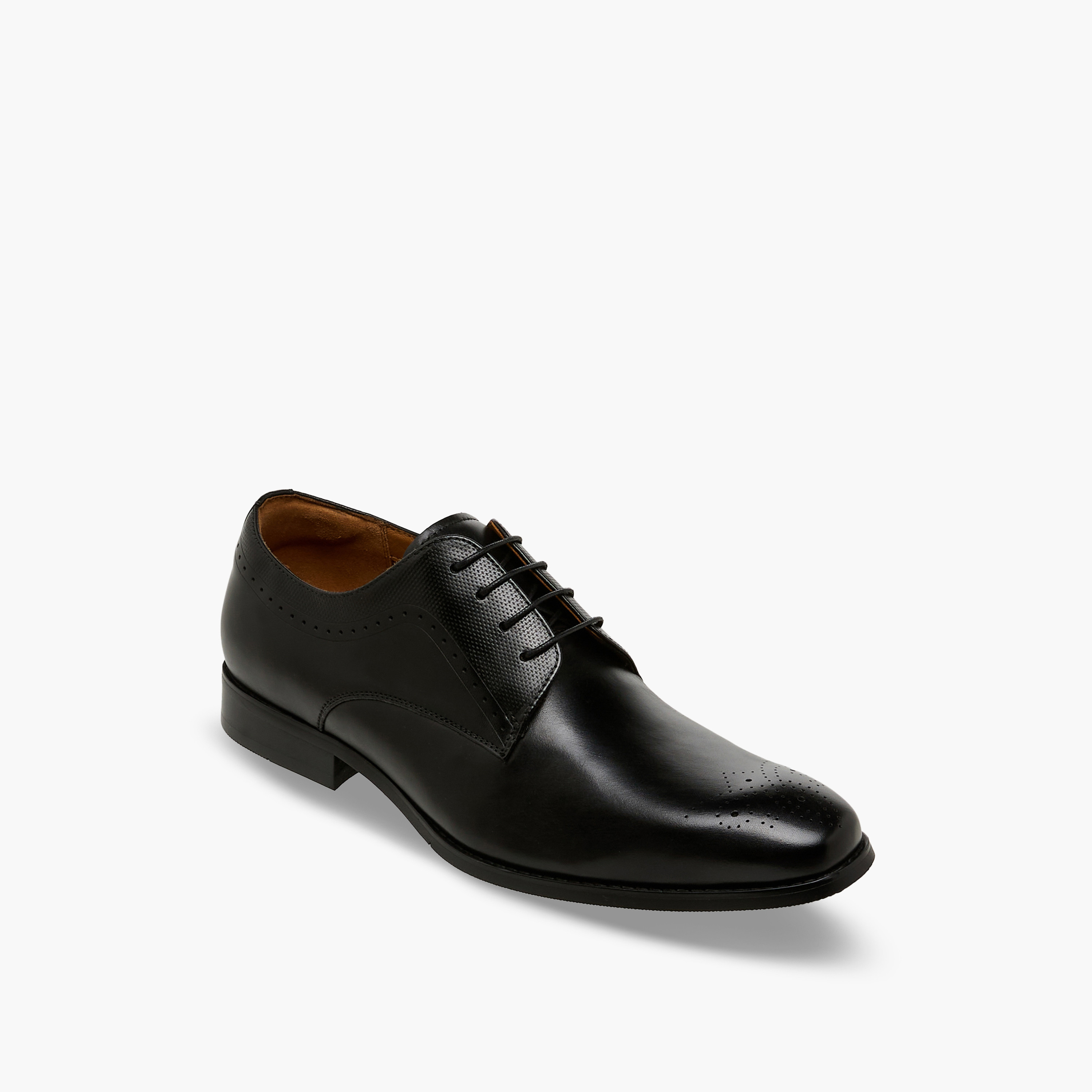 Duchini Men Genuine Leather Lace-Up Derby Shoes-men-shoes-formalshoes-image-2
