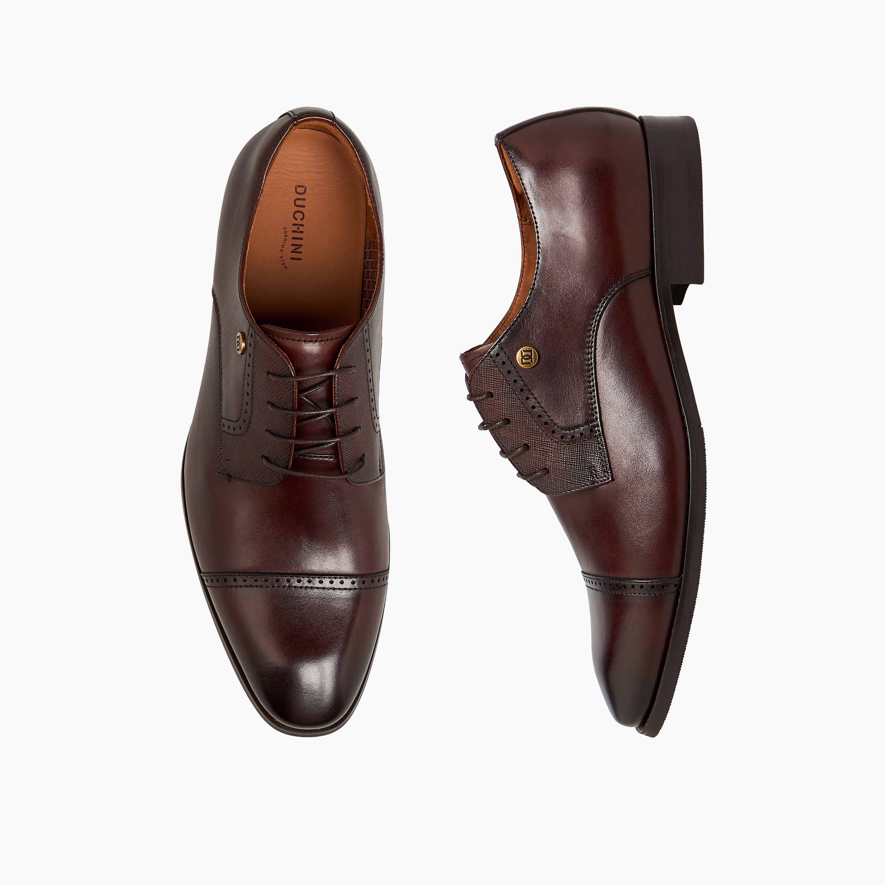 Duchini Men Leather Brogue Shoes-men-shoes-formalshoes-image-1
