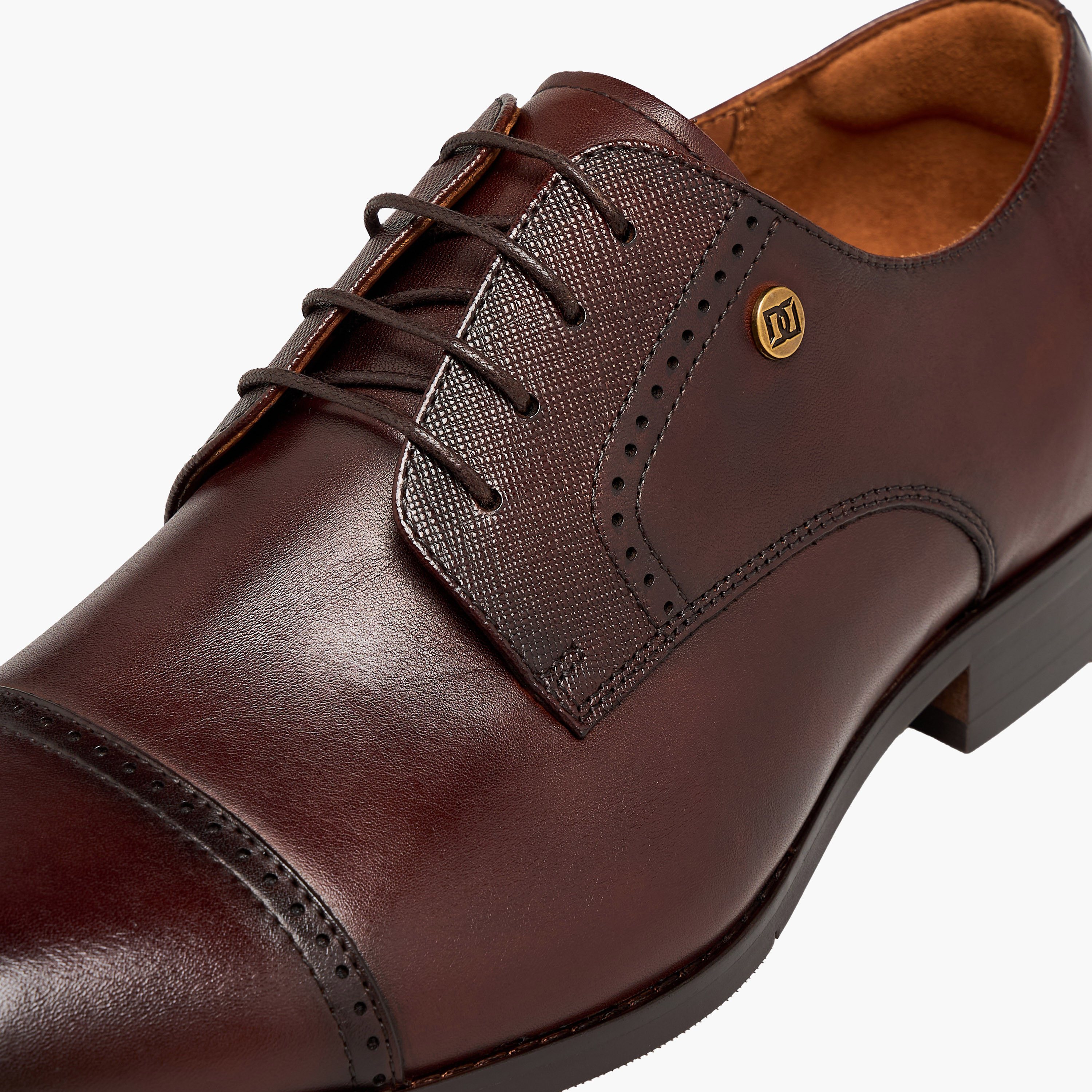 Duchini Men Leather Brogue Shoes-men-shoes-formalshoes-image-4