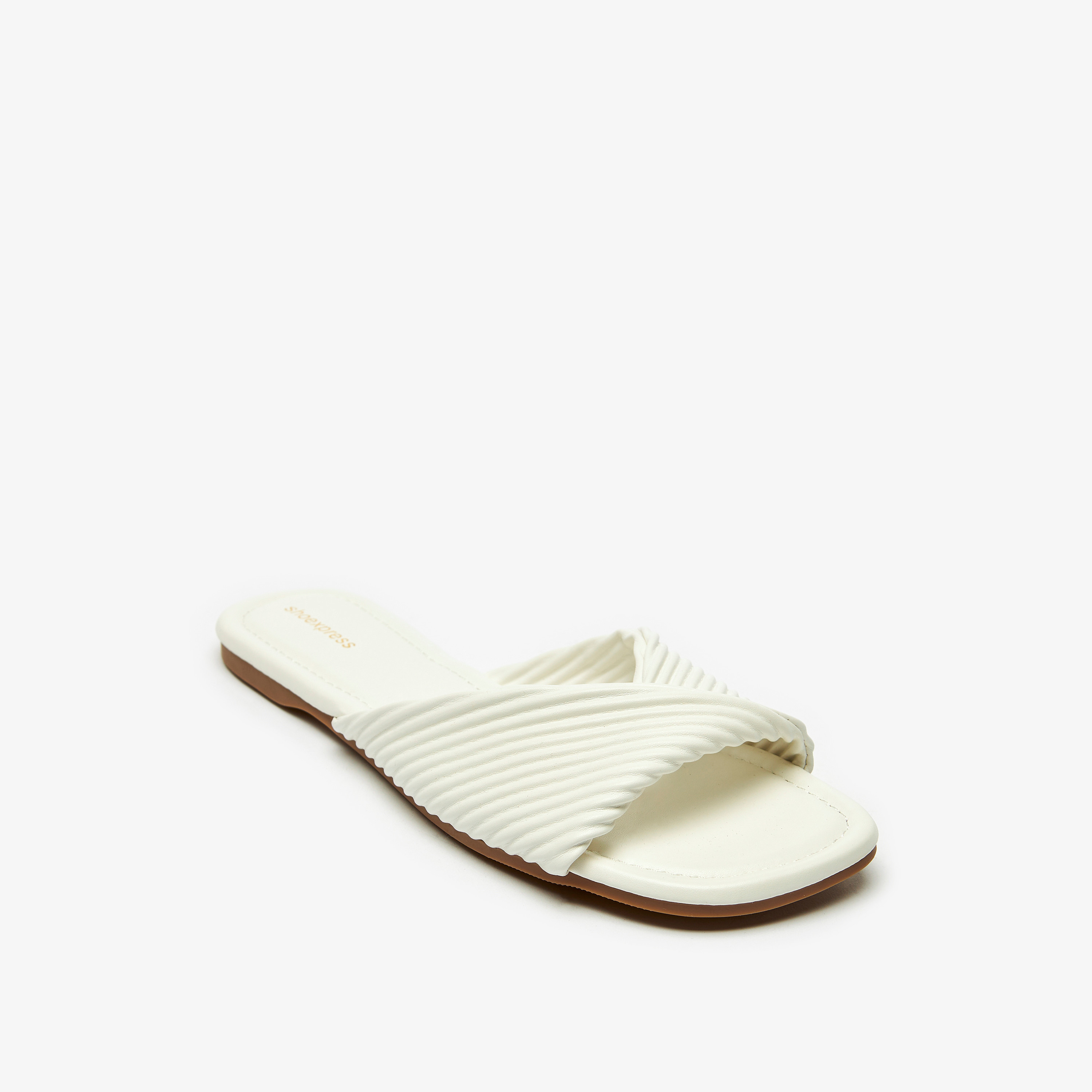 صندل سهل الارتداء بارز الملمس-women-shoes-flats-sandals-image-1