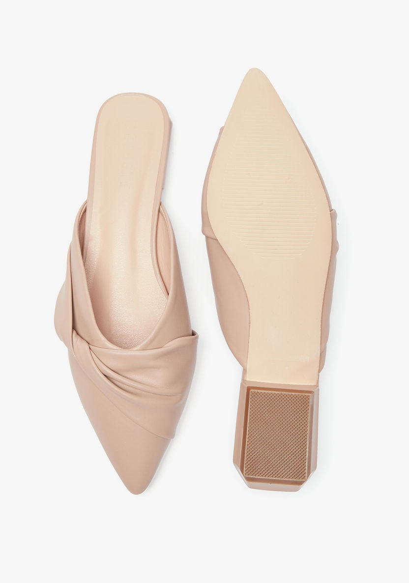Celeste Women's Twist Detail Slip-On Mules-Women%27s Casual Shoes-image-3