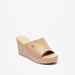 Celeste Women's Textured Slip-On Sandals with Wedge Heels-Women%27s Heel Sandals-thumbnailMobile-0