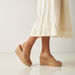 Celeste Women's Textured Slip-On Sandals with Wedge Heels-Women%27s Heel Sandals-thumbnail-1