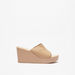 Celeste Women's Textured Slip-On Sandals with Wedge Heels-Women%27s Heel Sandals-thumbnail-3