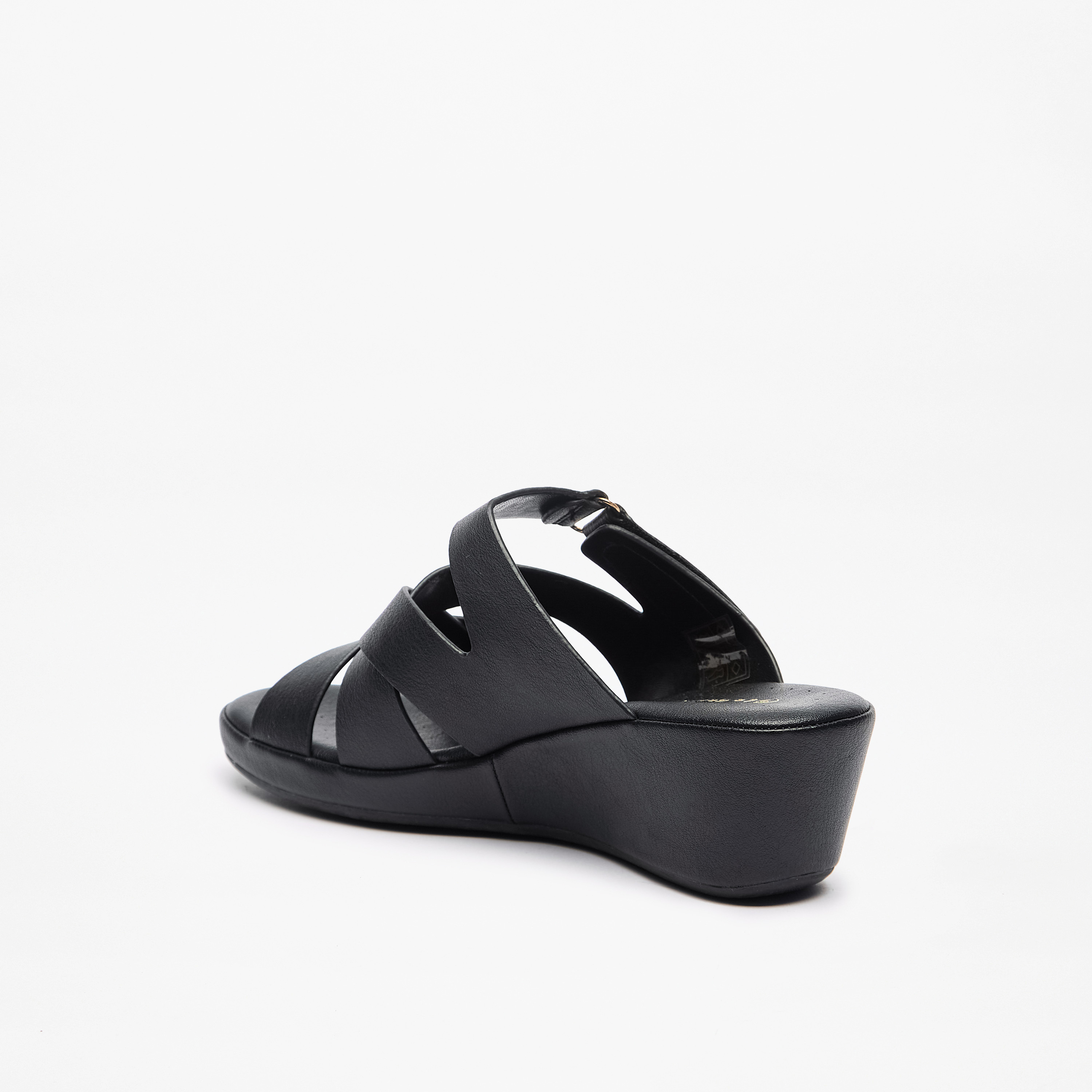 Le Confort Women's Cross Strap Slip-On Comfort Sandals with Wedge Heels-women-shoes-sandals-heeled-image-8
