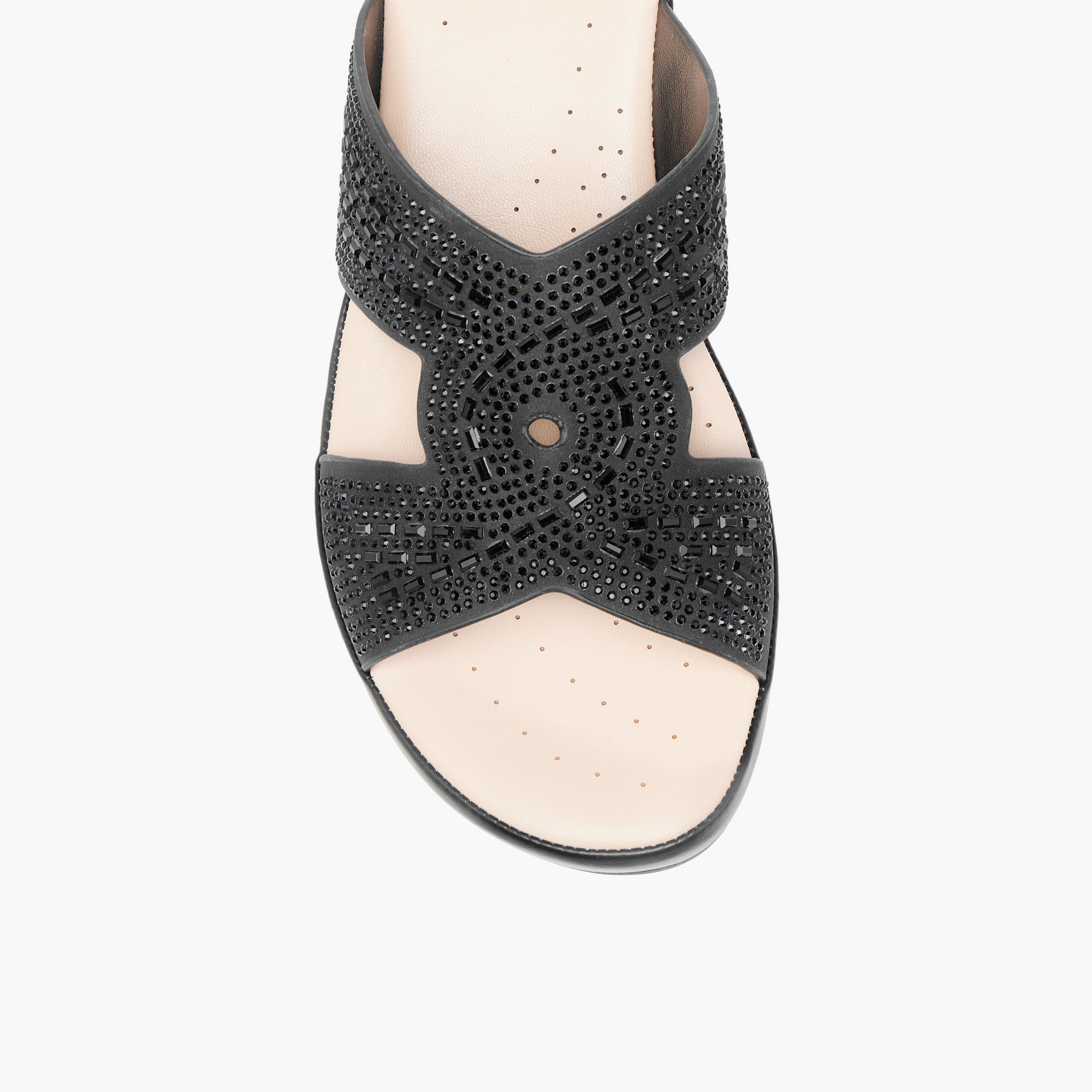 حذاء مريح مزين سهل الارتداء بكعب ويدج من لو كونفورت-women-shoes-sandals-heeled-image-2