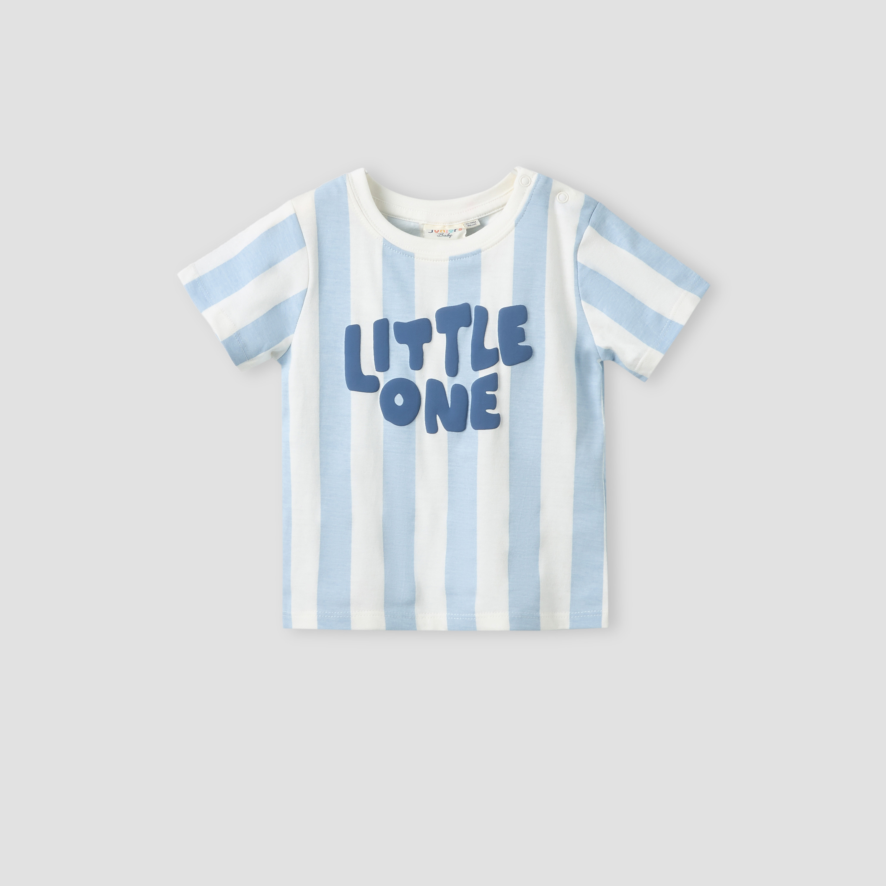 Juniors Crew Neck Short Sleeves T-shirt with Stripes-baby-boys-clothing-tshirtsandpolos-image-2