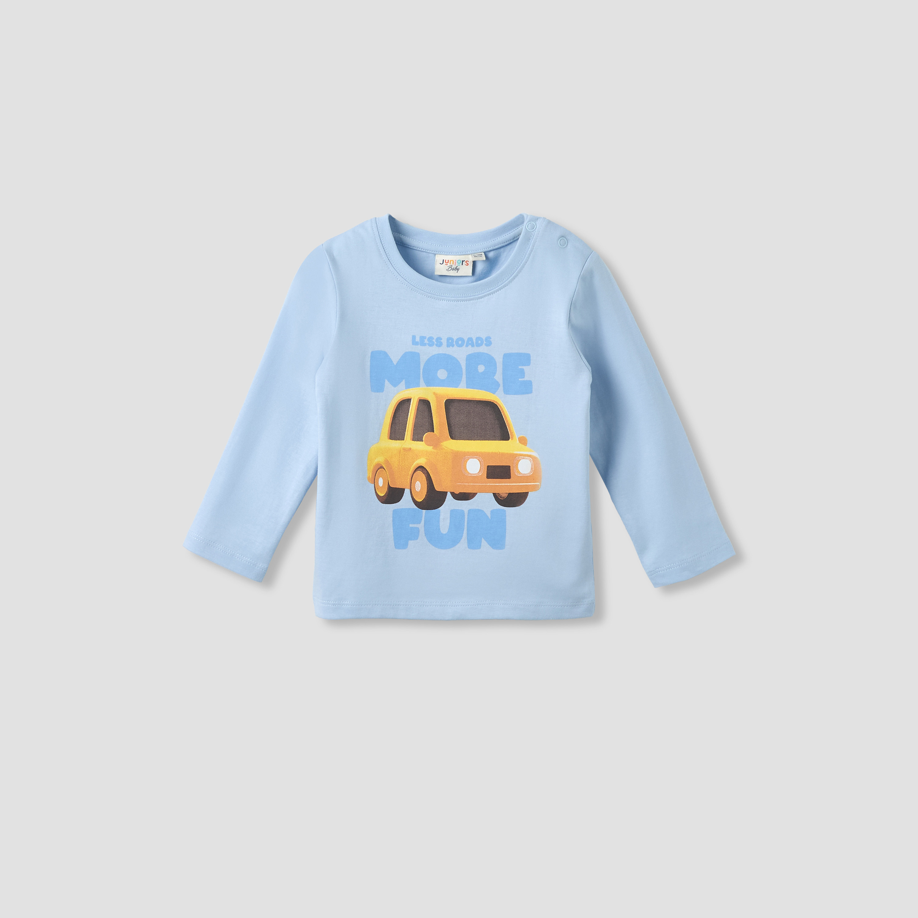 Juniors Crew Neck Long Sleeves T-shirt with Graphic Print-baby-boys-clothing-tshirtsandpolos-image-1