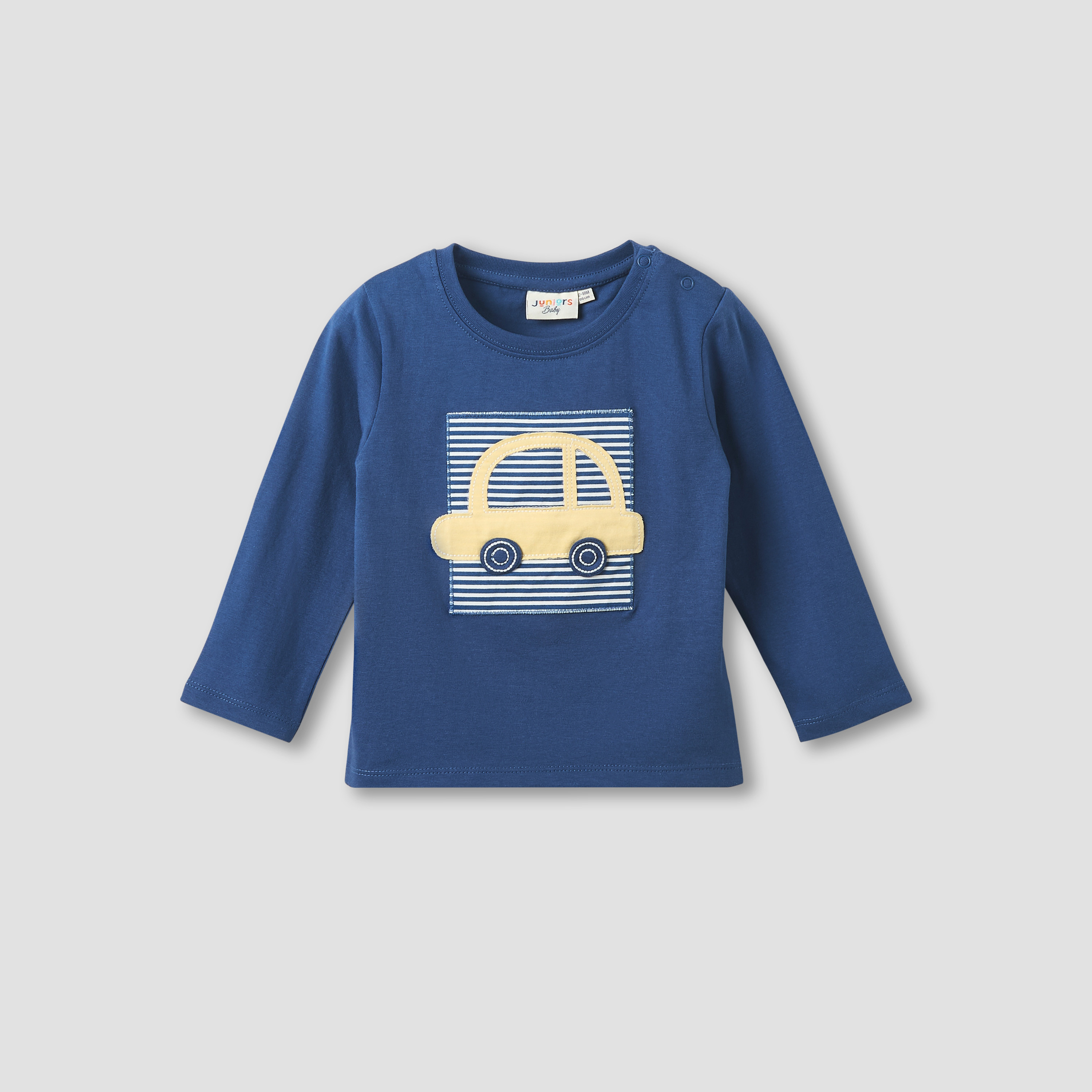 Pack of 3 Juniors Crew Neck Long Sleeves T-shirt with Assorted Print-baby-boys-clothing-multipacks-image-3