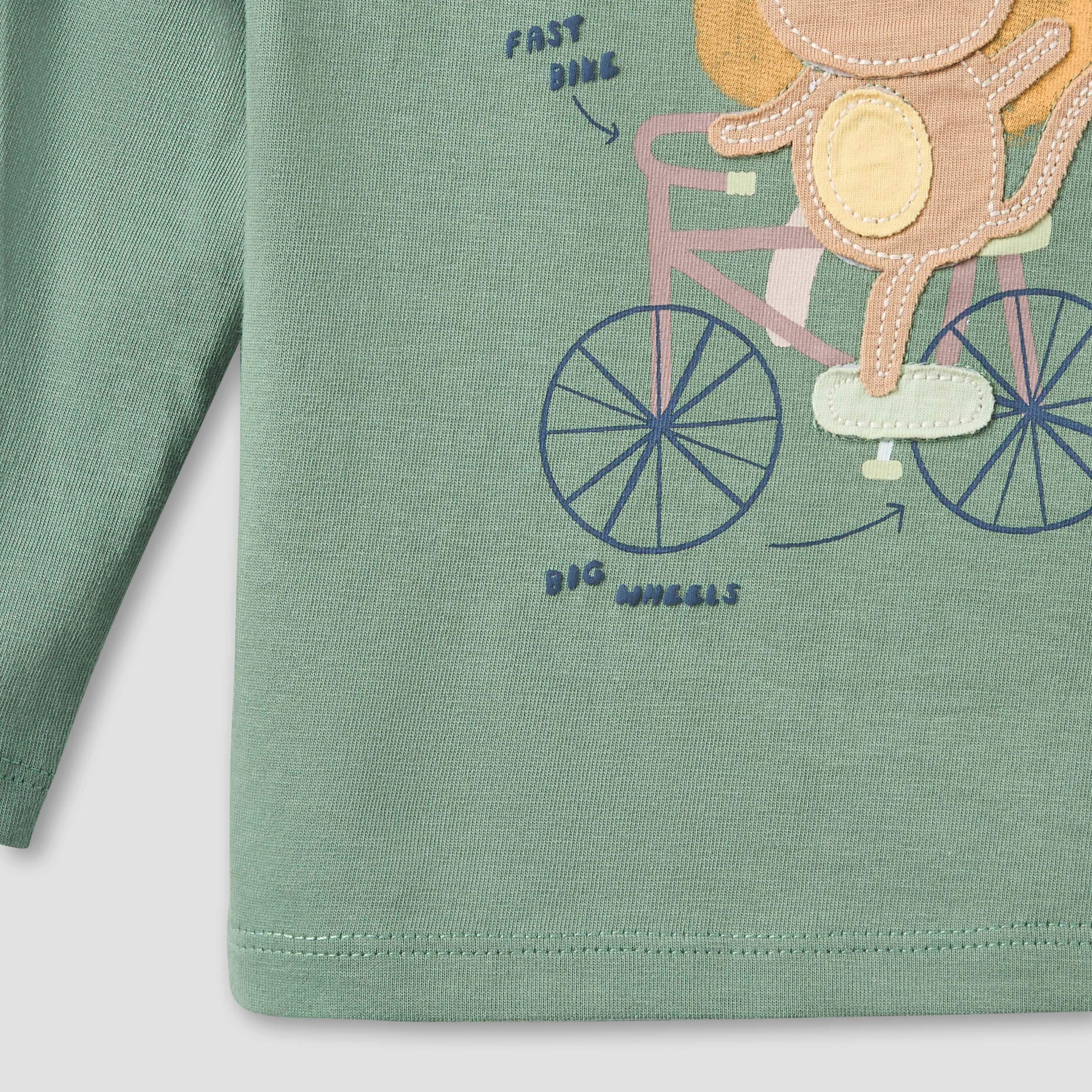 Pack of 3 Juniors Crew Neck Long Sleeves T-shirt with Assorted Print-baby-boys-clothing-multipacks-image-6