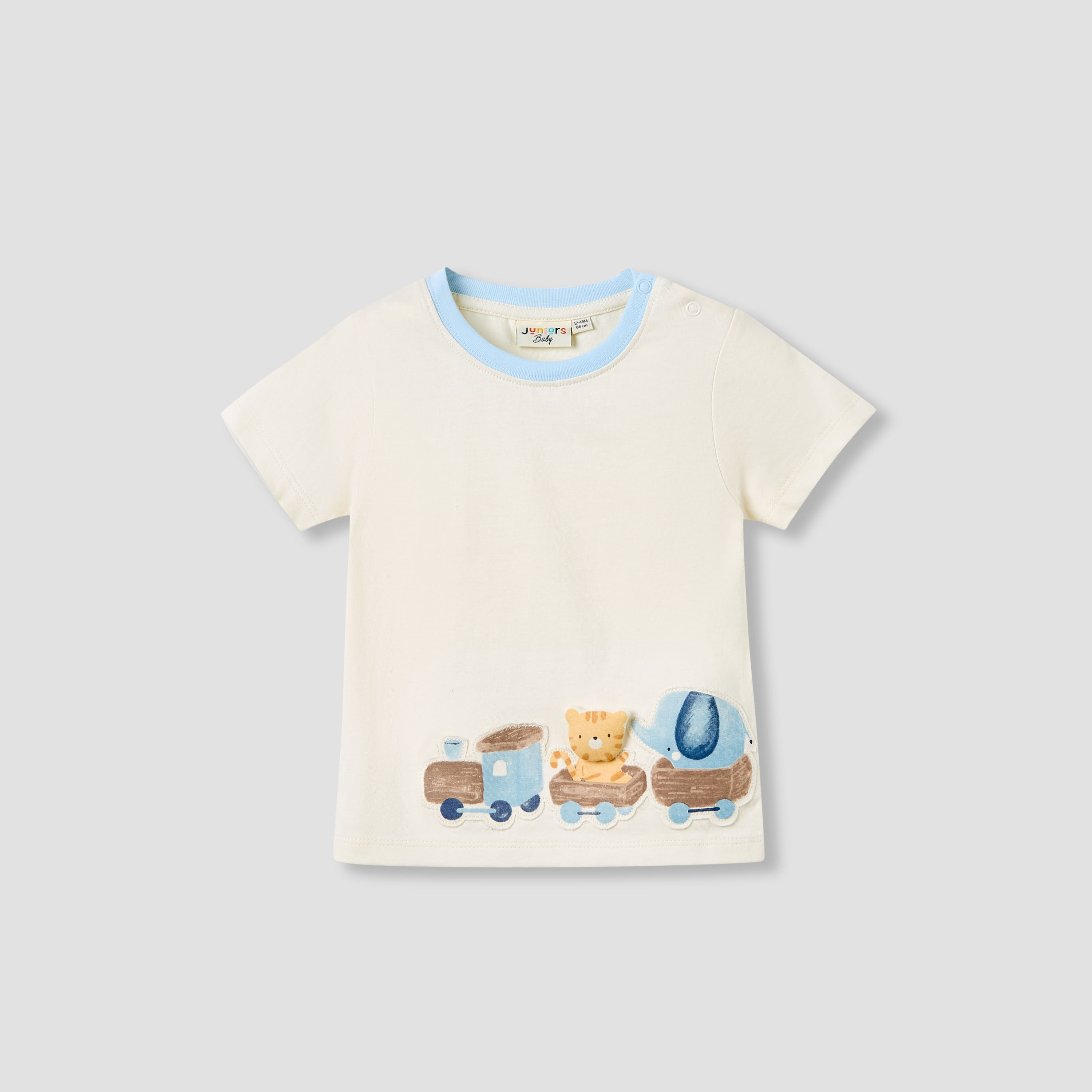Juniors Boys Crew Neck T-shirt with Applique Accent - Cotton - Short Sleeves - Set of 3-baby-boys-clothing-multipacks-image-2