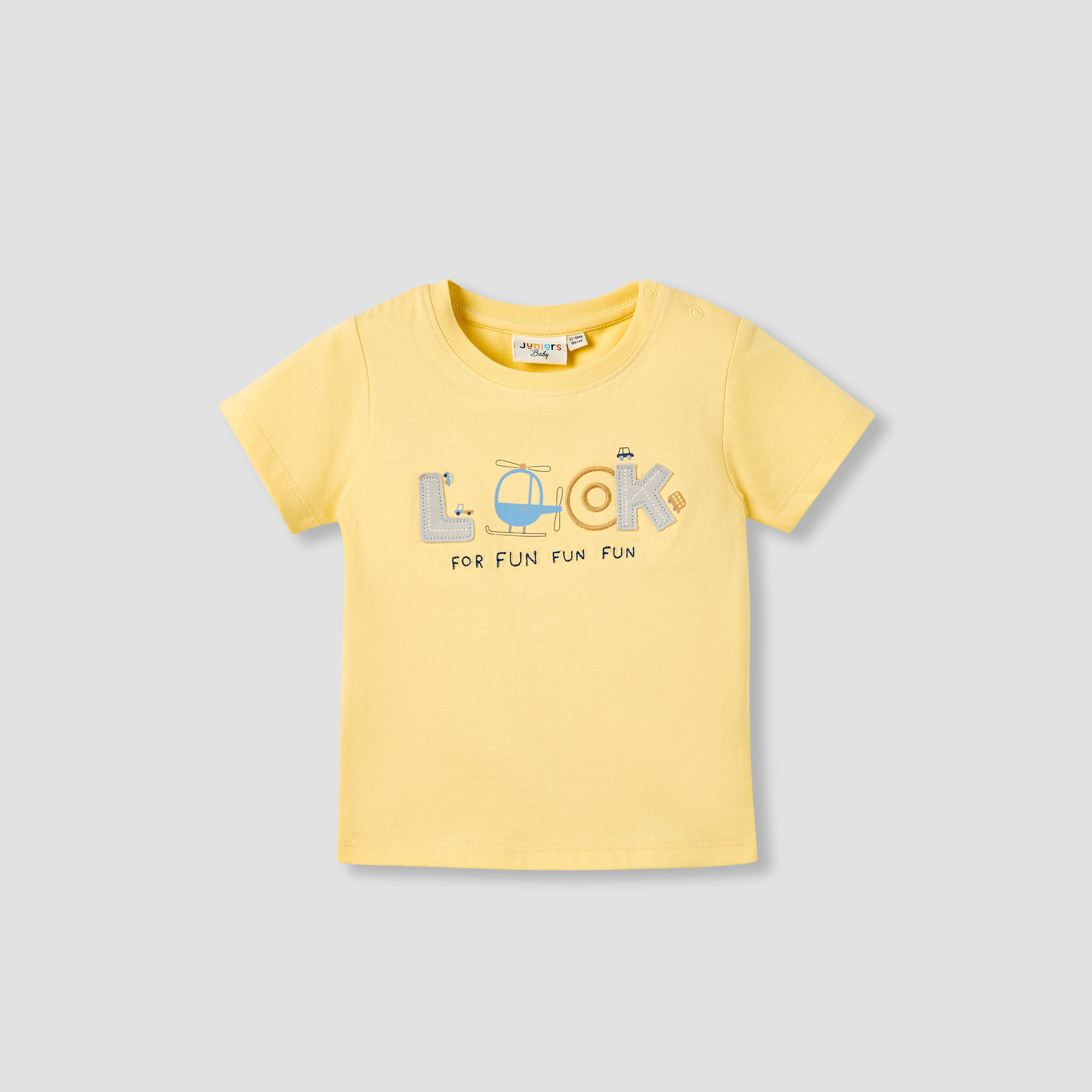 Juniors Boys Crew Neck T-shirt with Applique Accent - Cotton - Short Sleeves - Set of 3-baby-boys-clothing-multipacks-image-3