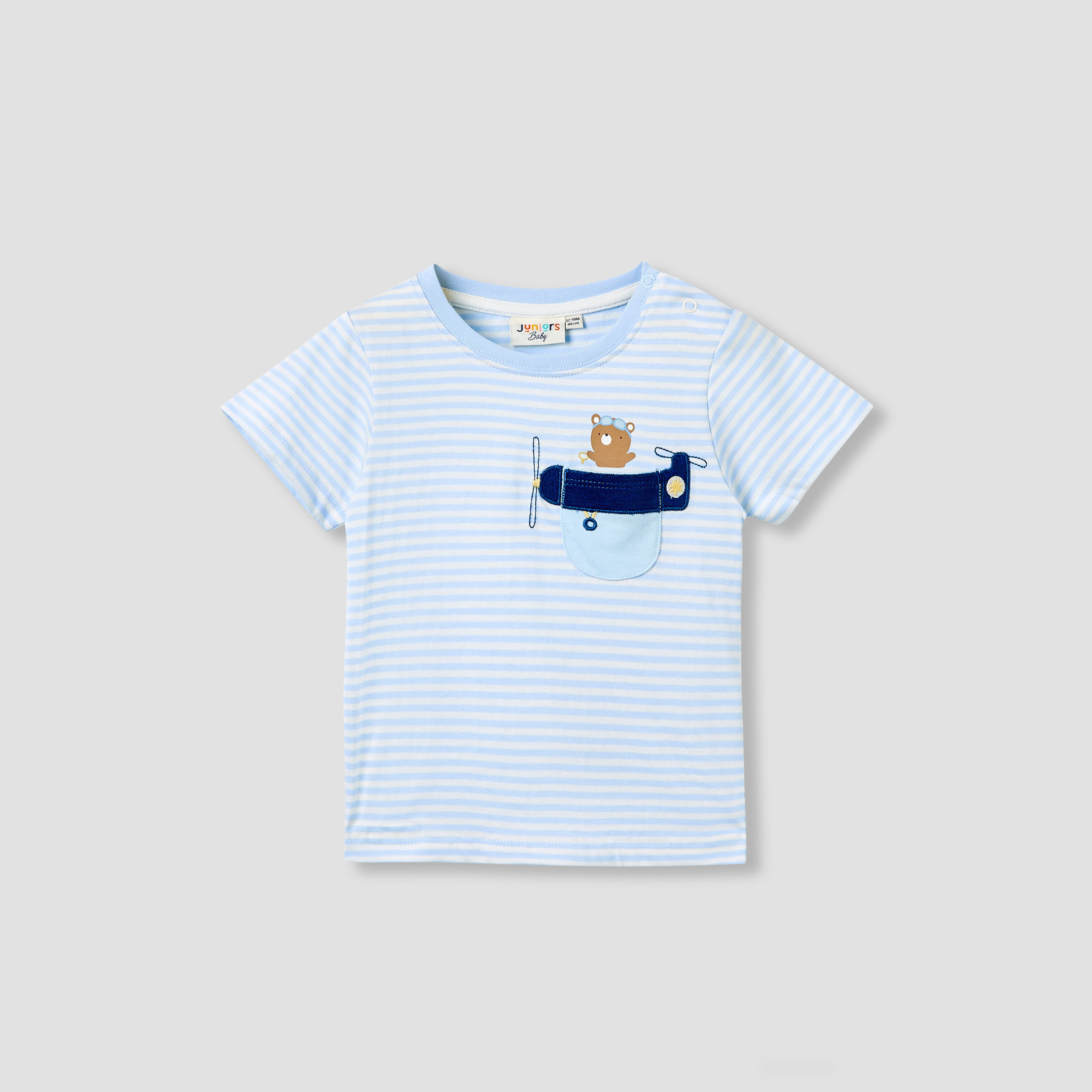 Juniors Boys Crew Neck T-shirt with Applique Accent - Cotton - Short Sleeves - Set of 3-baby-boys-clothing-multipacks-image-4