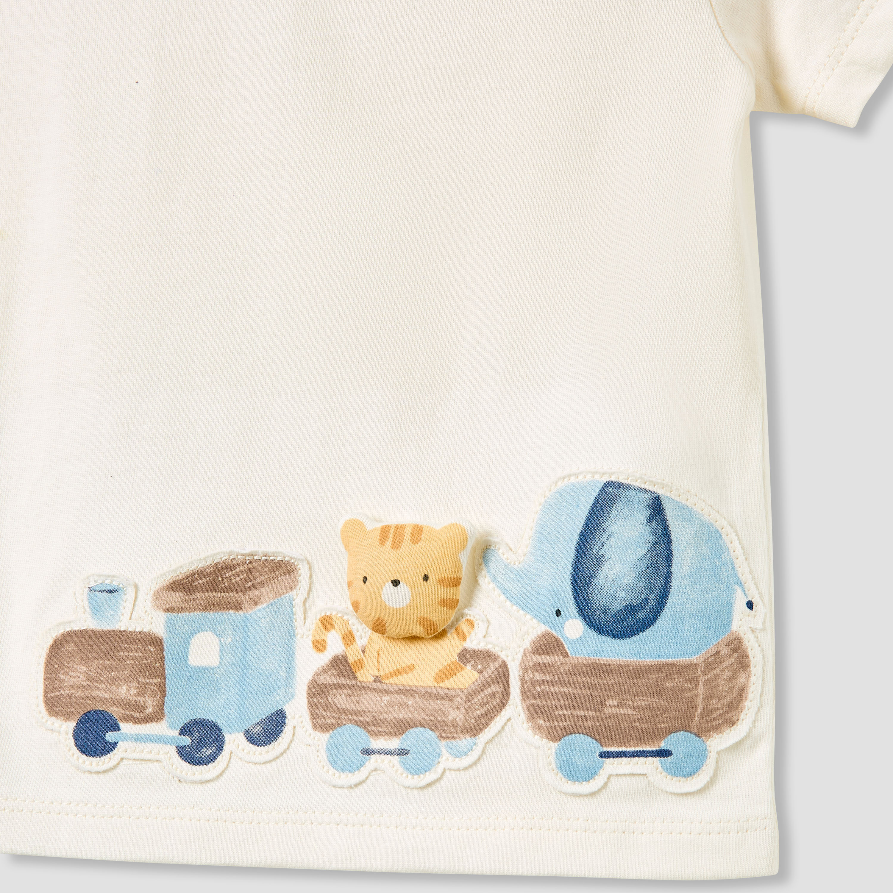 Juniors Boys Crew Neck T-shirt with Applique Accent - Cotton - Short Sleeves - Set of 3-baby-boys-clothing-multipacks-image-6