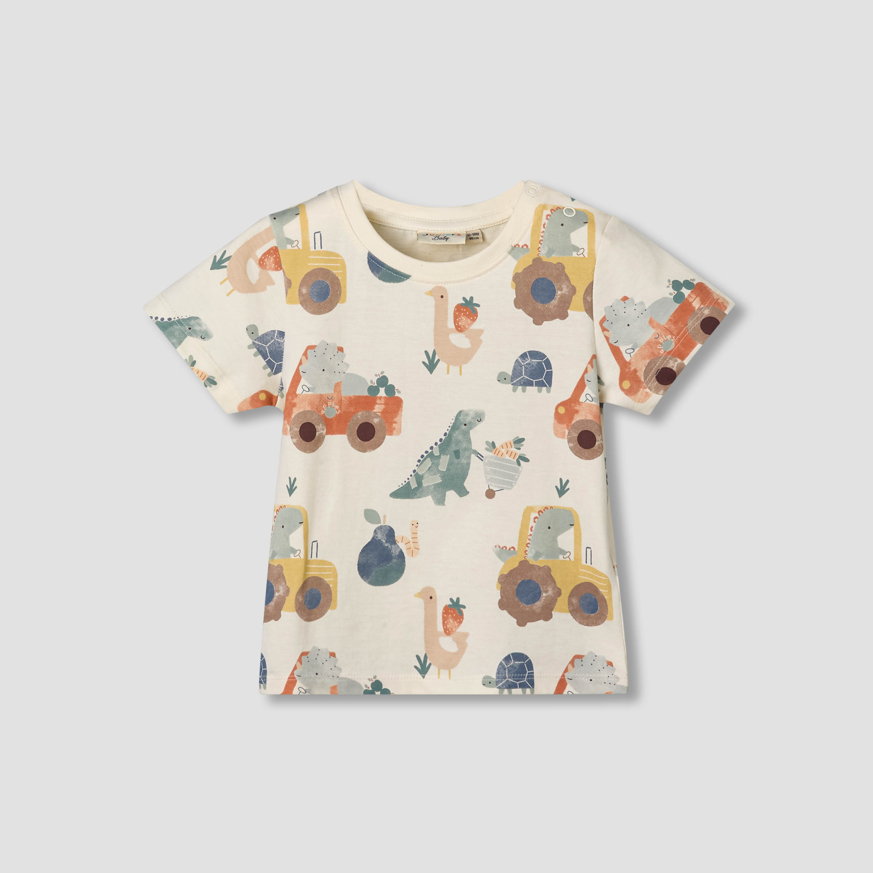 Pack of 3 Juniors Crew Neck Short Sleeves T-shirt with Fun Print-baby-boys-clothing-tshirtsandpolos-image-4