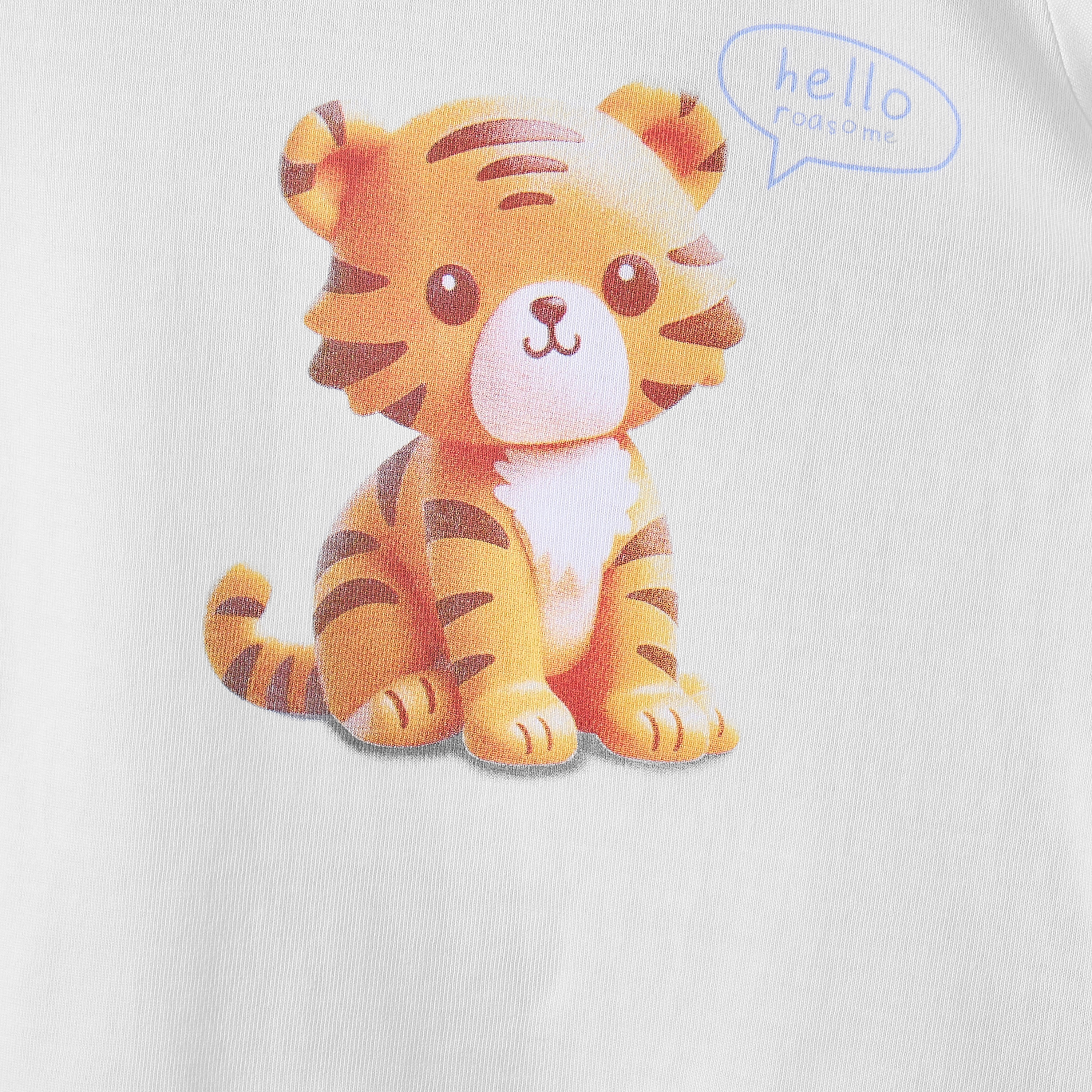 Juniors Round Neck Short Sleeves T-shirt with Tiger Print-baby-boys-clothing-tshirtsandpolos-image-5