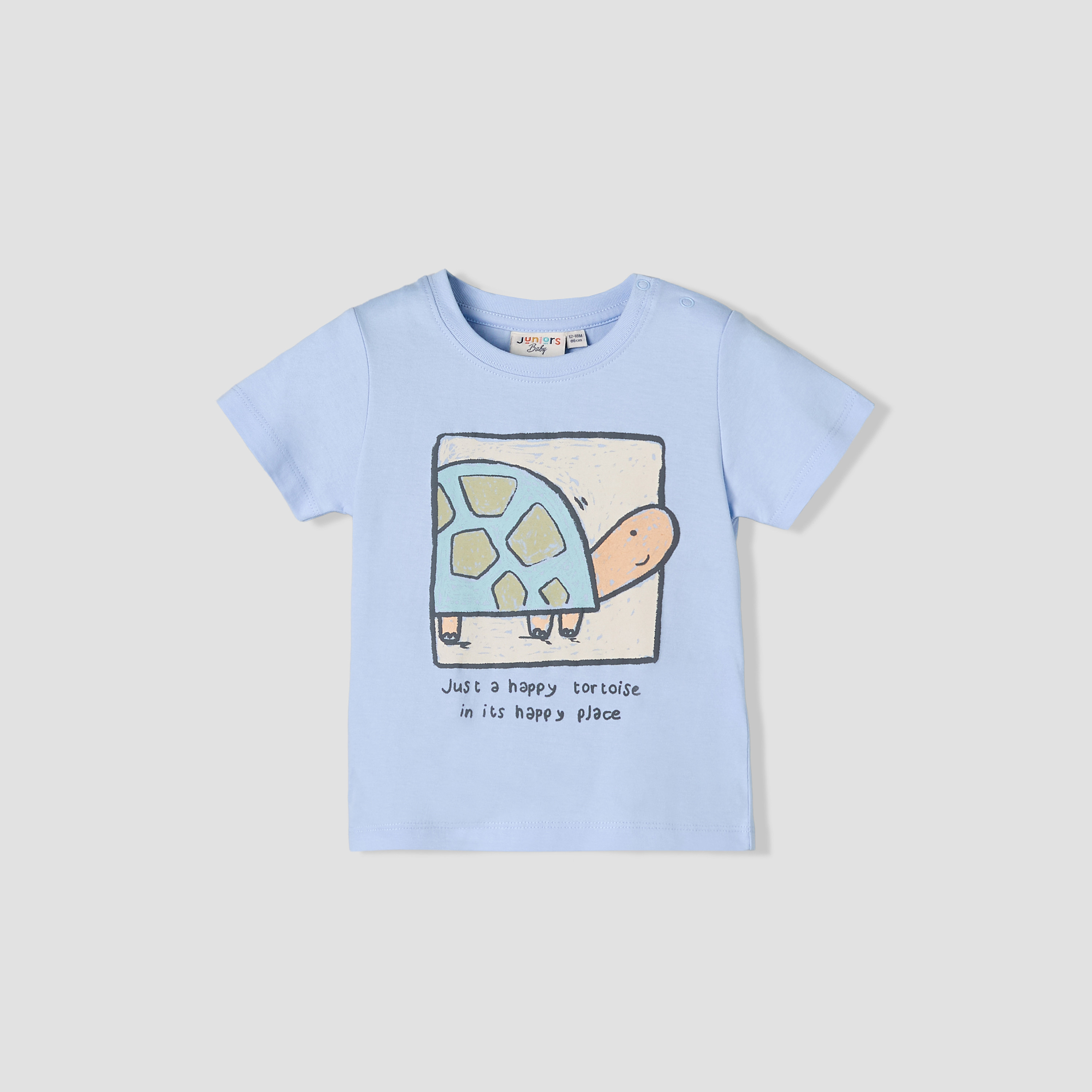 Juniors Crew Neck Short Sleeves T-shirt with Tortoise Print-baby-boys-clothing-tshirtsandpolos-image-2