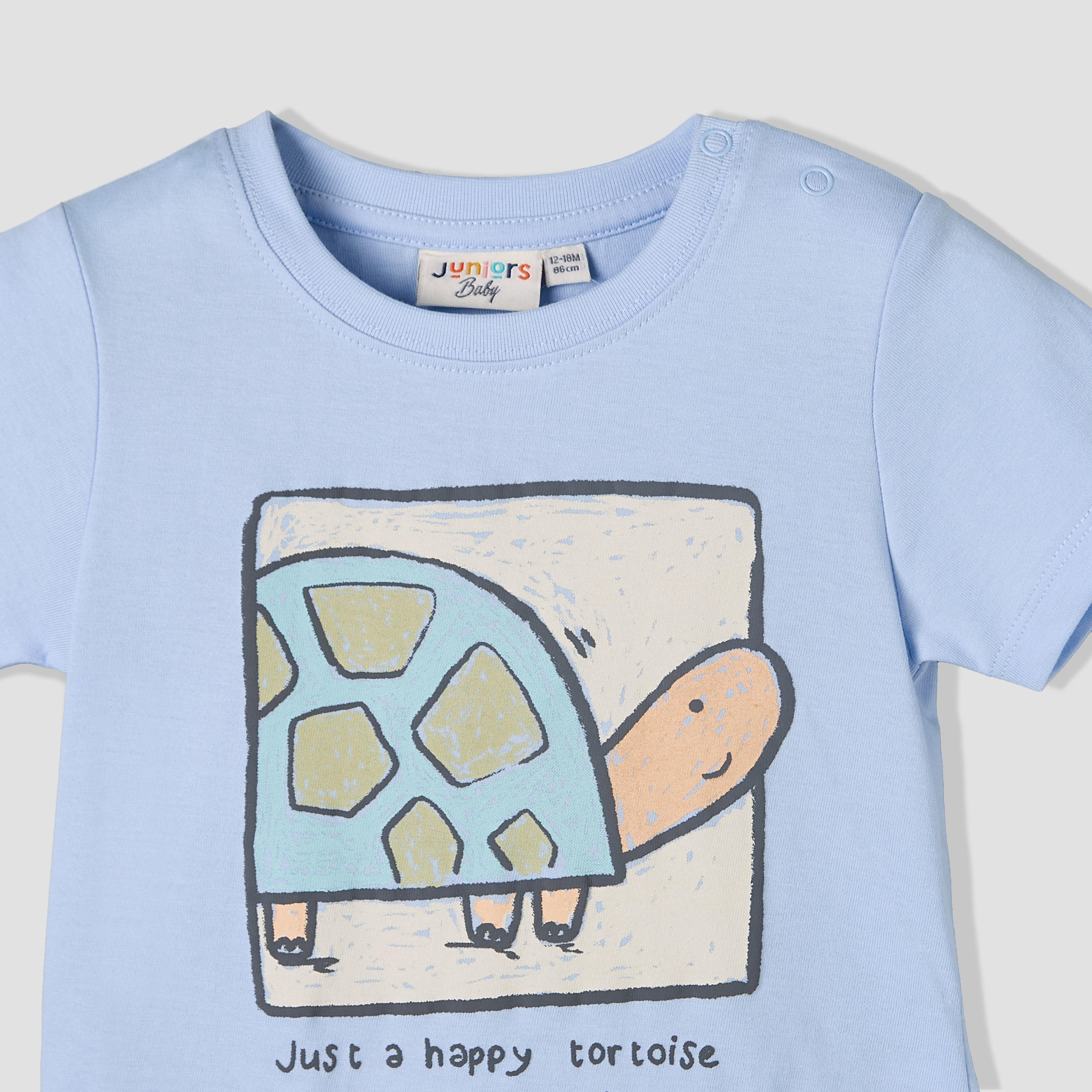 Juniors Crew Neck Short Sleeves T-shirt with Tortoise Print-baby-boys-clothing-tshirtsandpolos-image-4