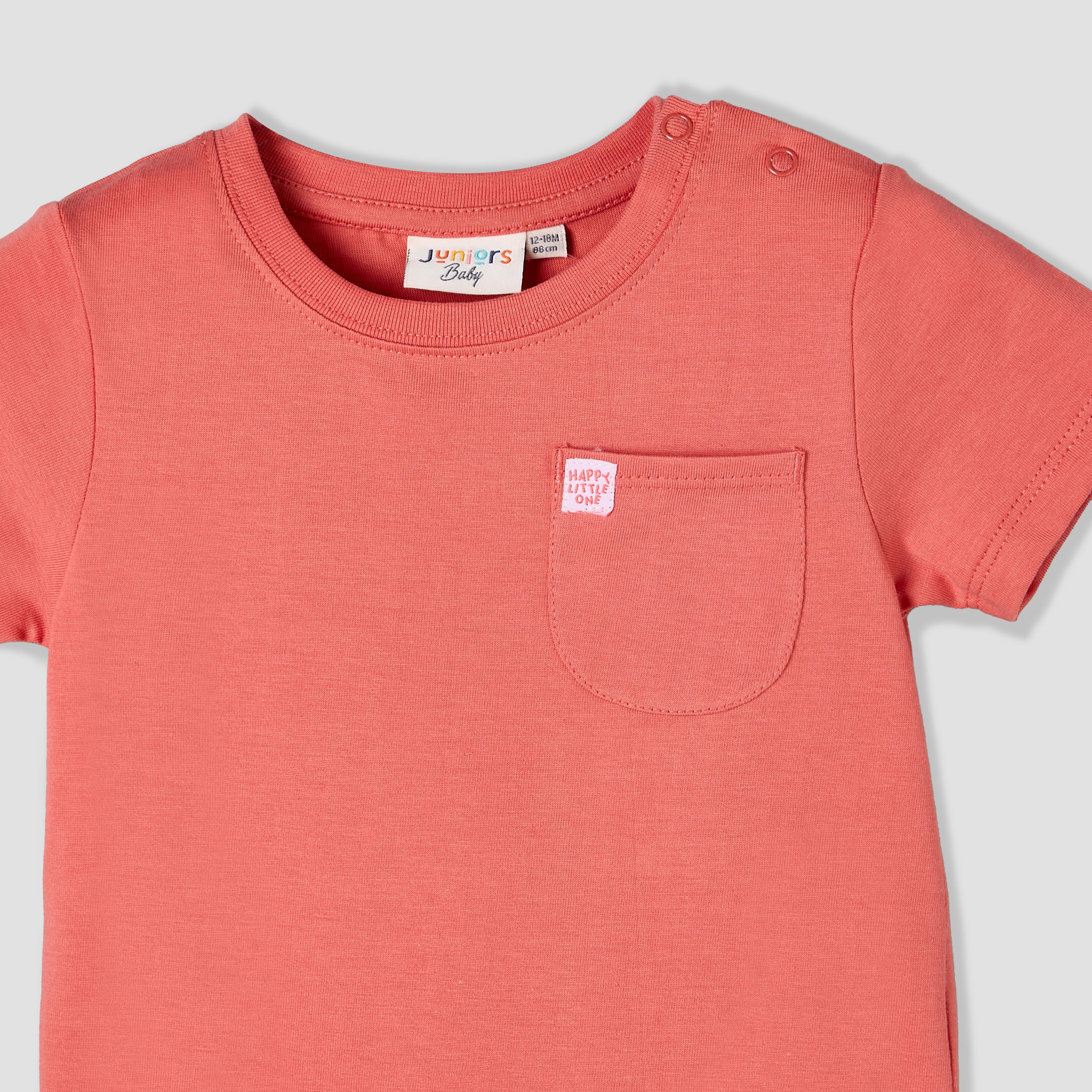 Juniors Crew Neck Short Sleeves T-shirt with Chest Pocket-baby-boys-clothing-tshirtsandpolos-image-4