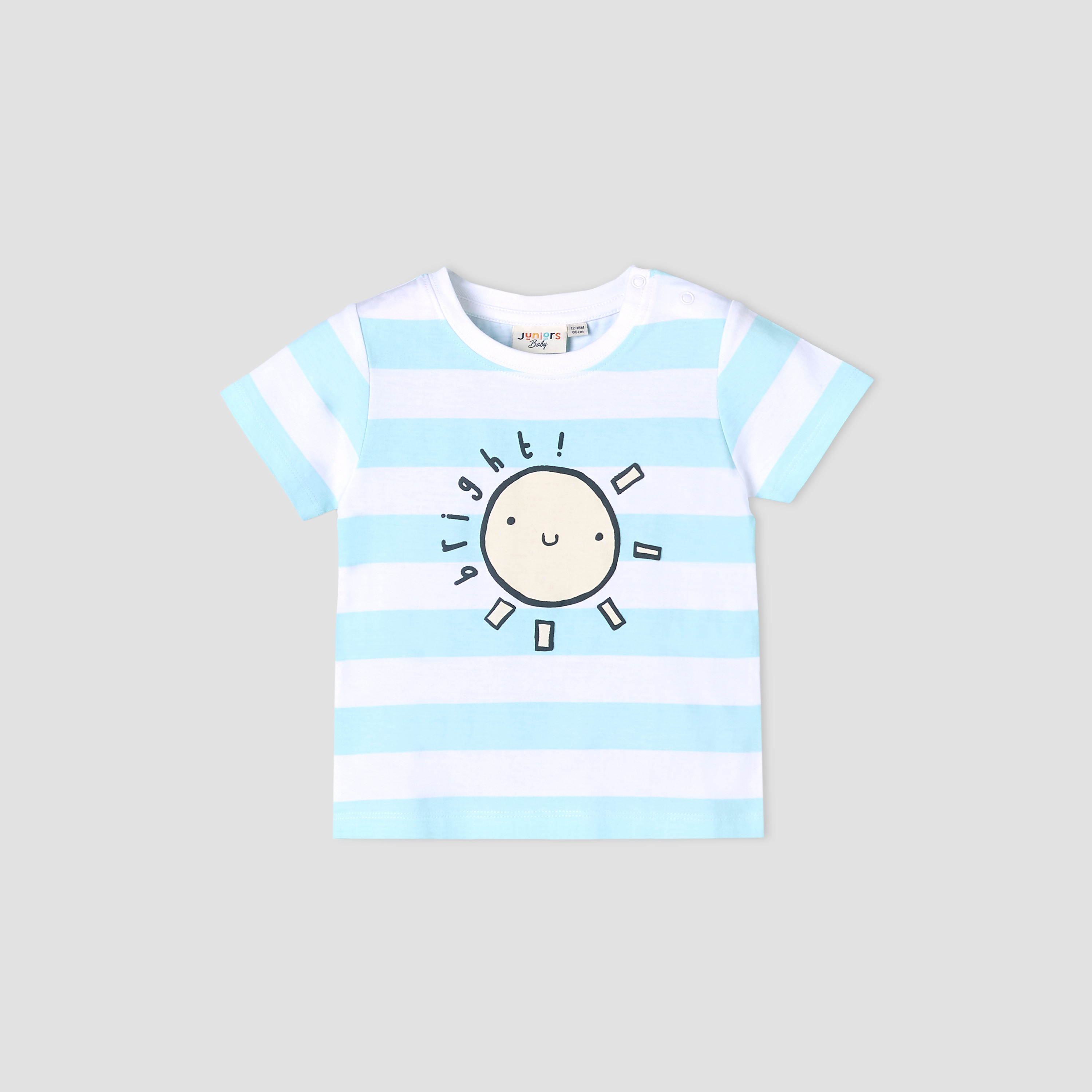 Juniors Crew Neck Short Sleeves T-shirt with Stripes-baby-boys-clothing-tshirtsandpolos-image-2