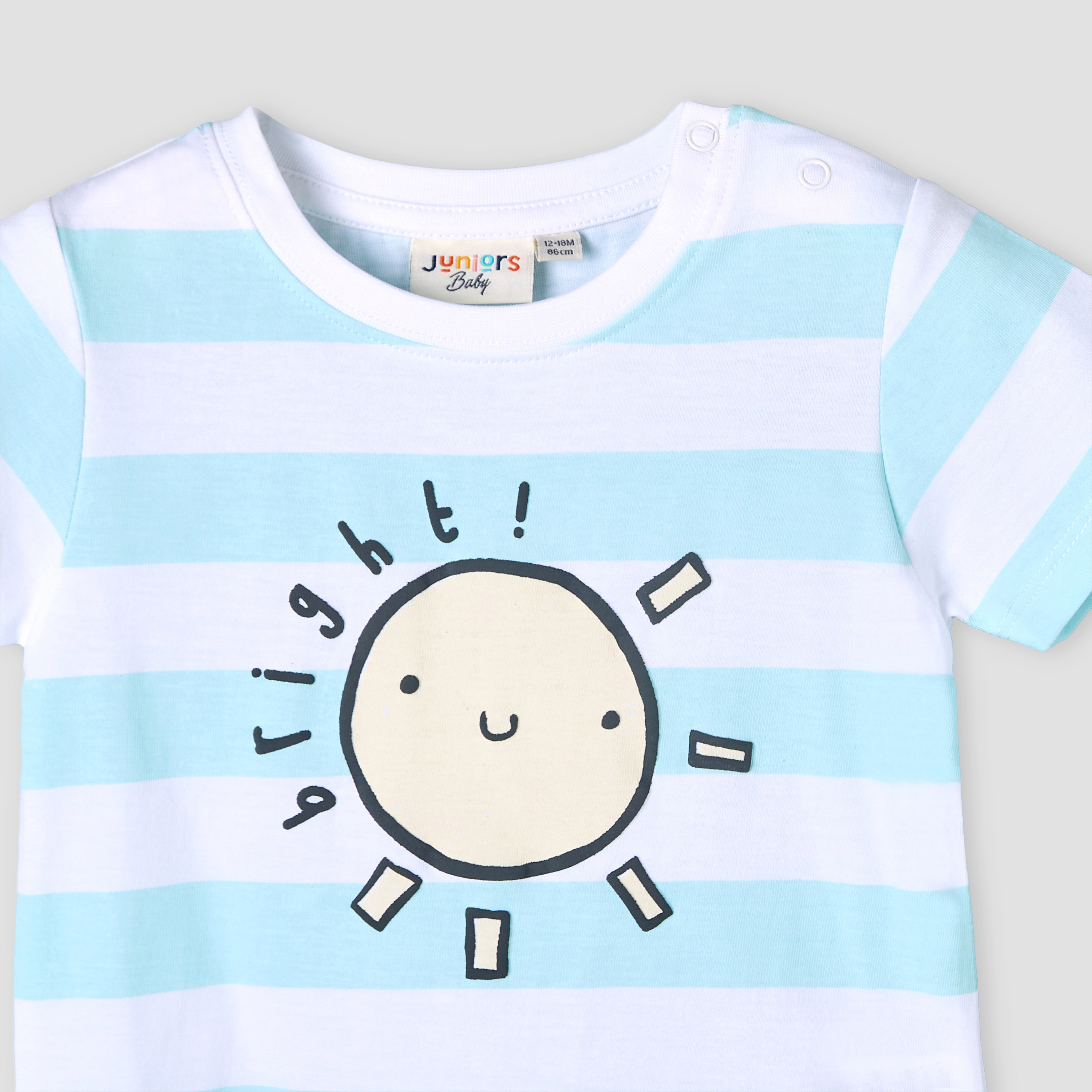 Juniors Crew Neck Short Sleeves T-shirt with Stripes-baby-boys-clothing-tshirtsandpolos-image-4