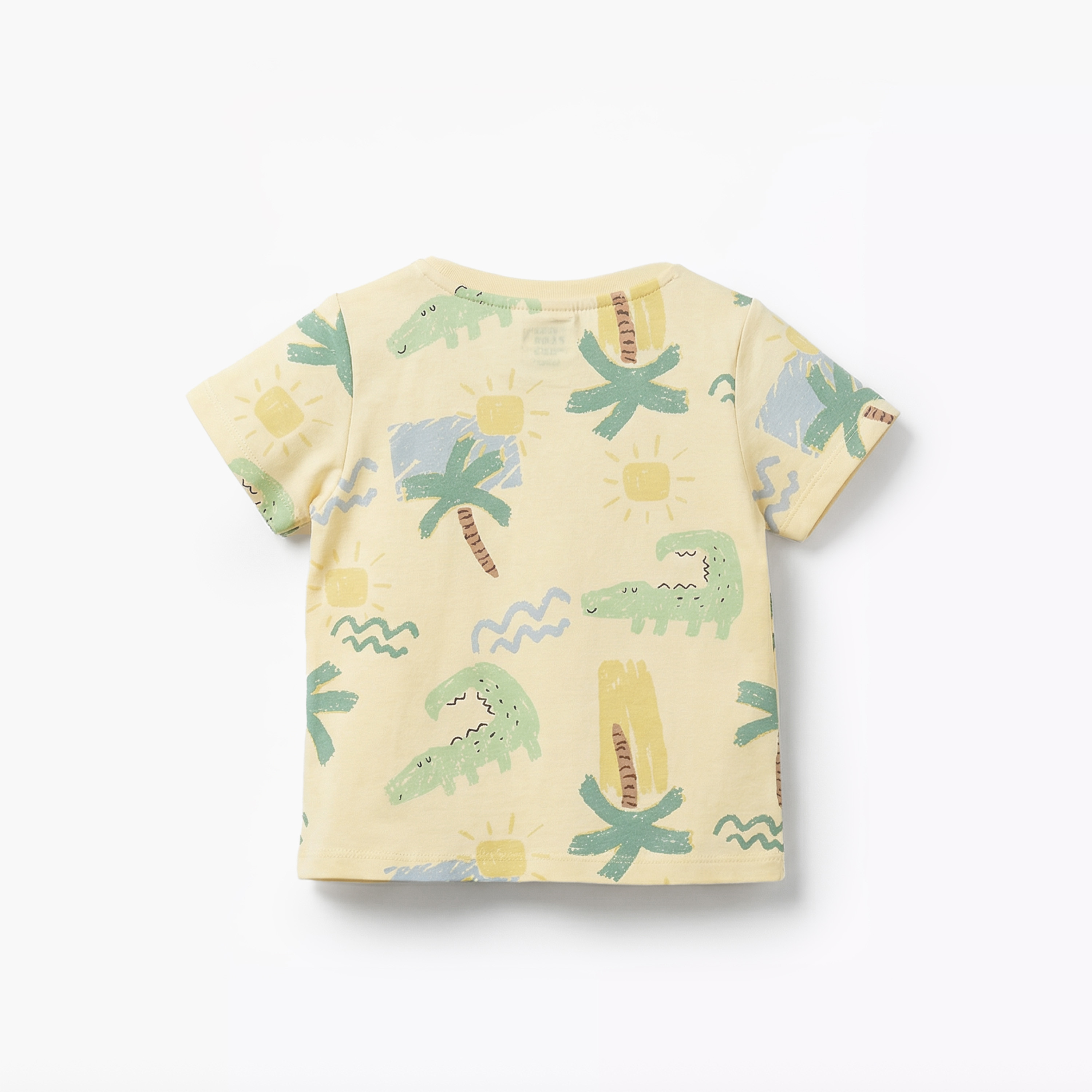 Juniors Round Neck Short Sleeves T-shirt with Alligator Print-baby-boys-clothing-tshirtsandpolos-image-3