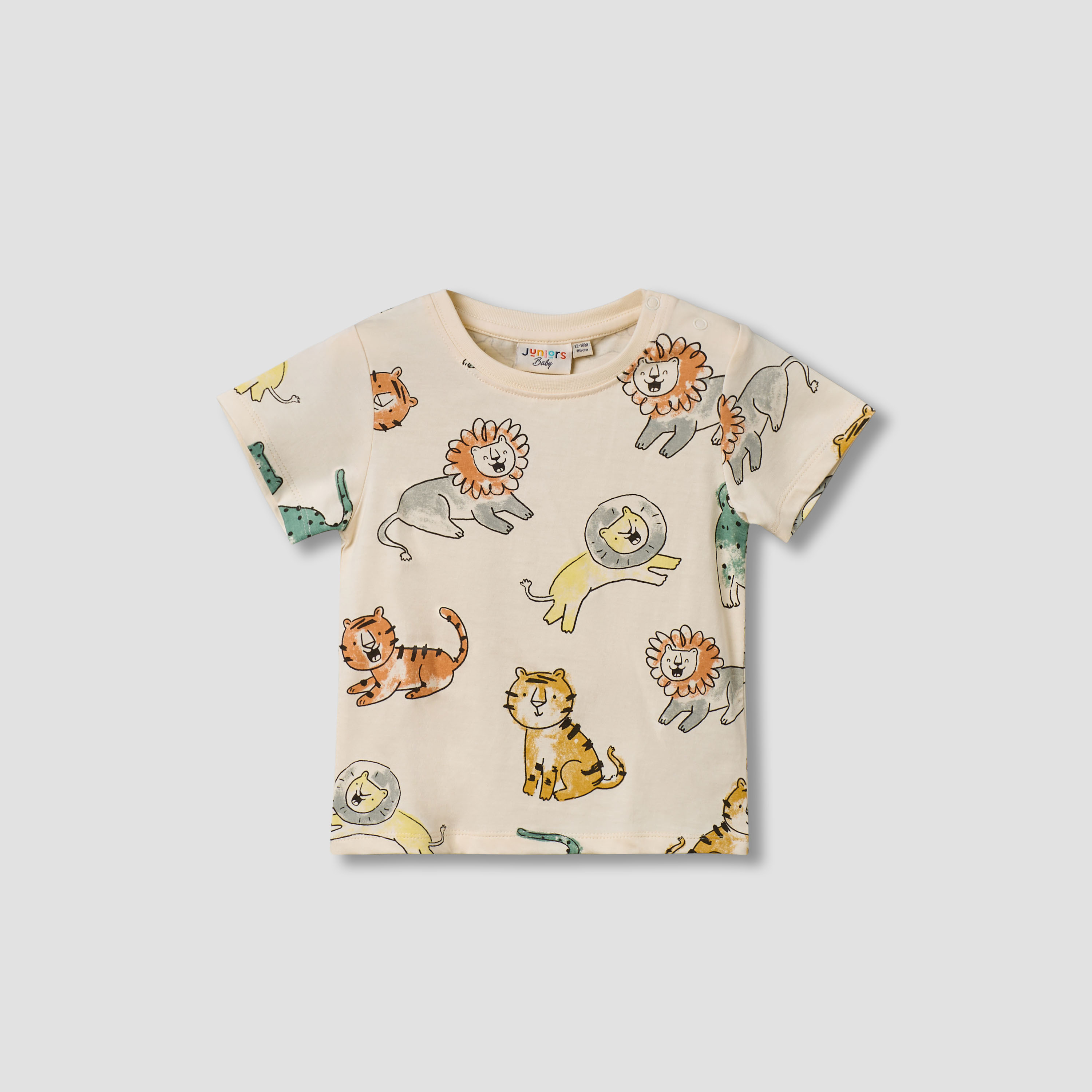 Juniors Round Neck Short Sleeves T-shirt with Alligator Print-baby-boys-clothing-tshirtsandpolos-image-2