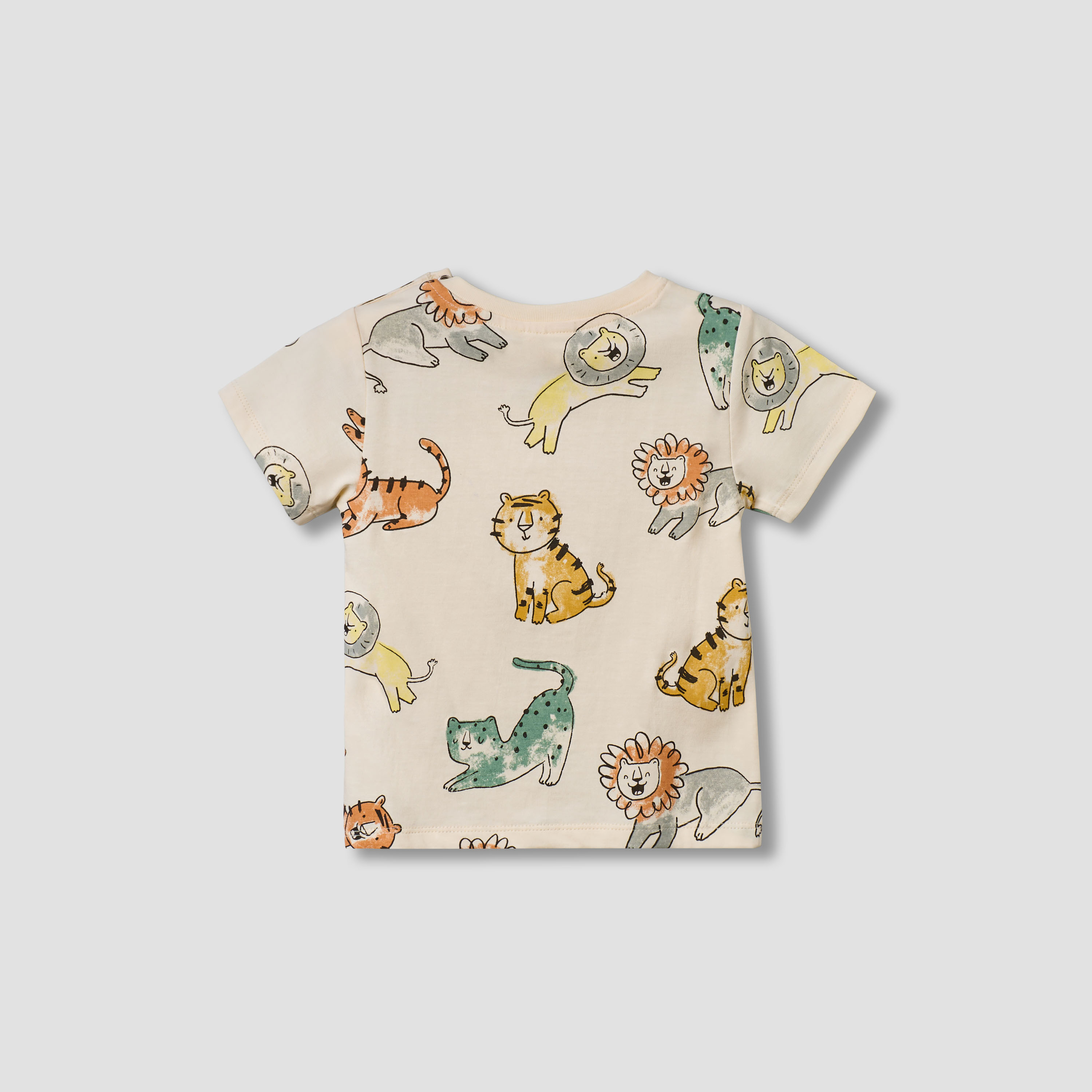 Juniors Round Neck Short Sleeves T-shirt with Alligator Print-baby-boys-clothing-tshirtsandpolos-image-3