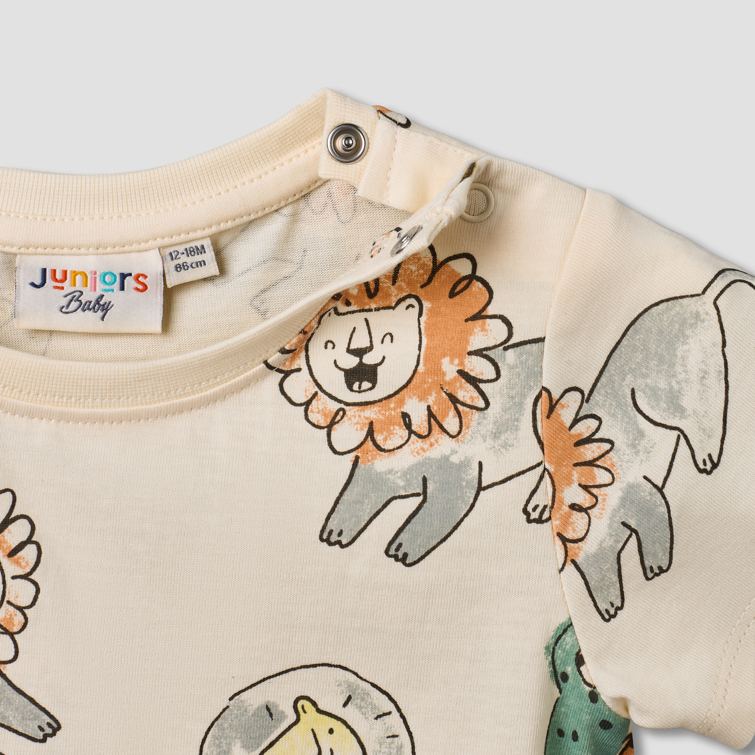 Juniors Round Neck Short Sleeves T-shirt with Alligator Print-baby-boys-clothing-tshirtsandpolos-image-4